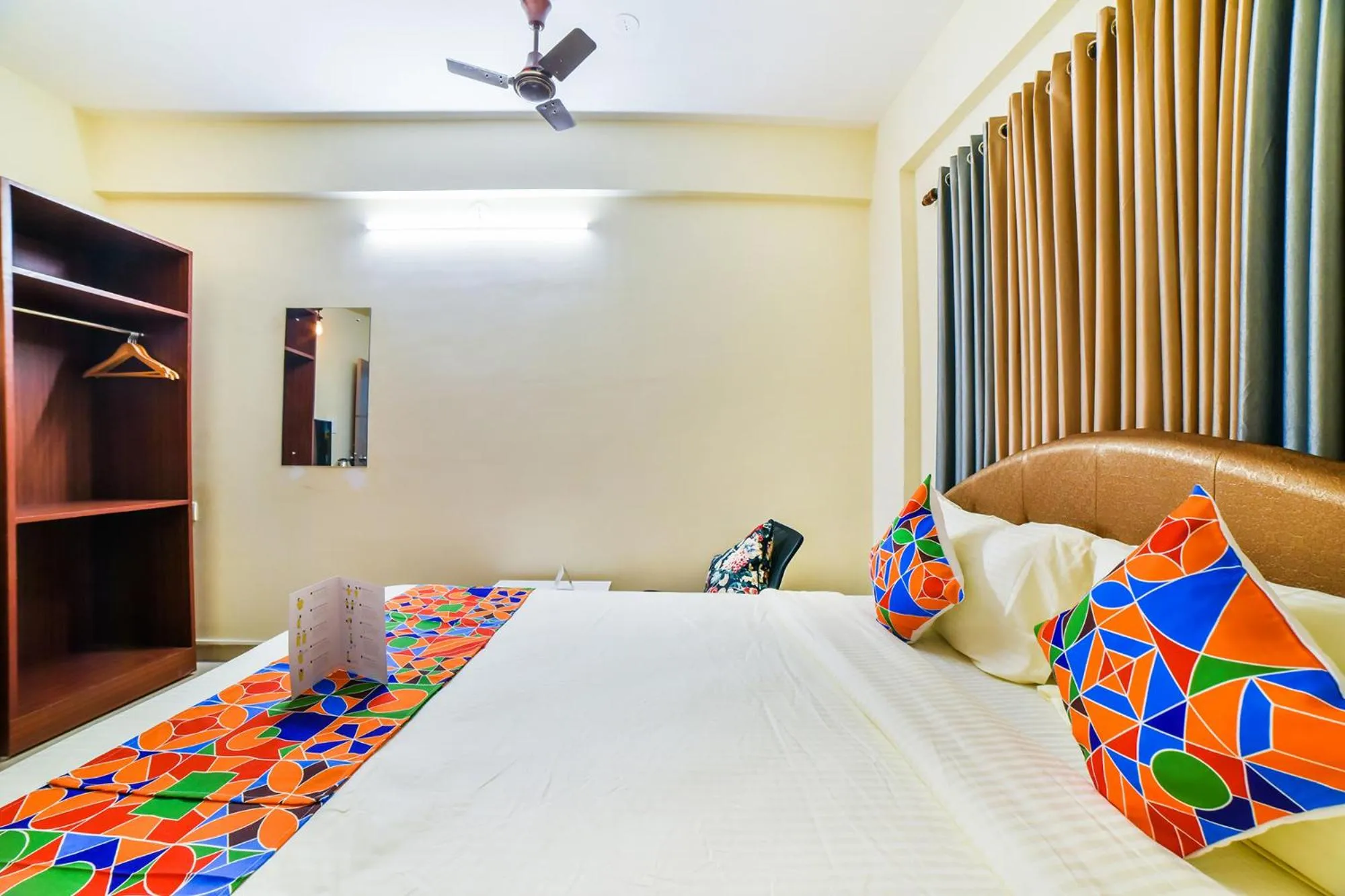 Bedroom, Bed in FabHotel K7 Trends With Pool, Calangute Beach