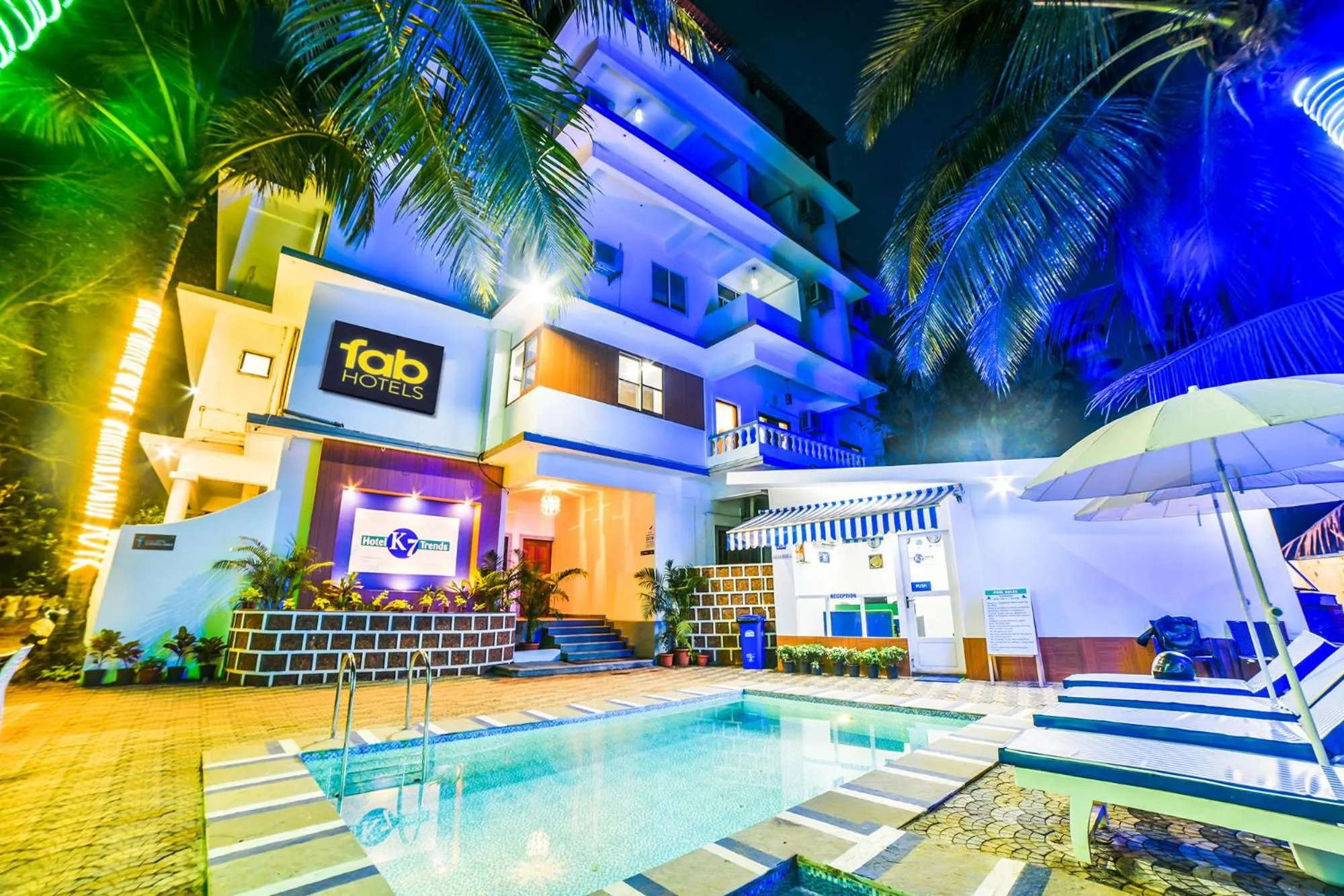 Facade/entrance in FabHotel K7 Trends With Pool, Calangute Beach