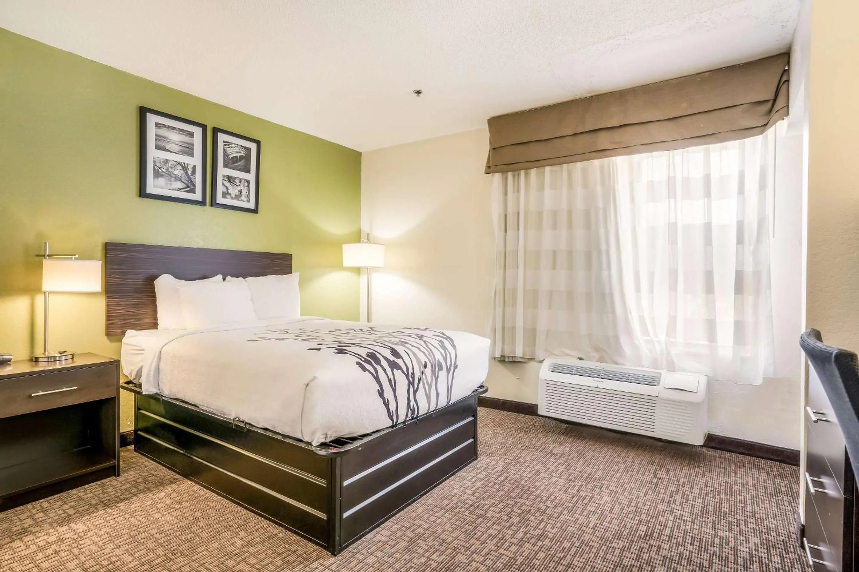 Bedroom, Bed in Sleep Inn & Suites Jacksonville near Camp Lejeune