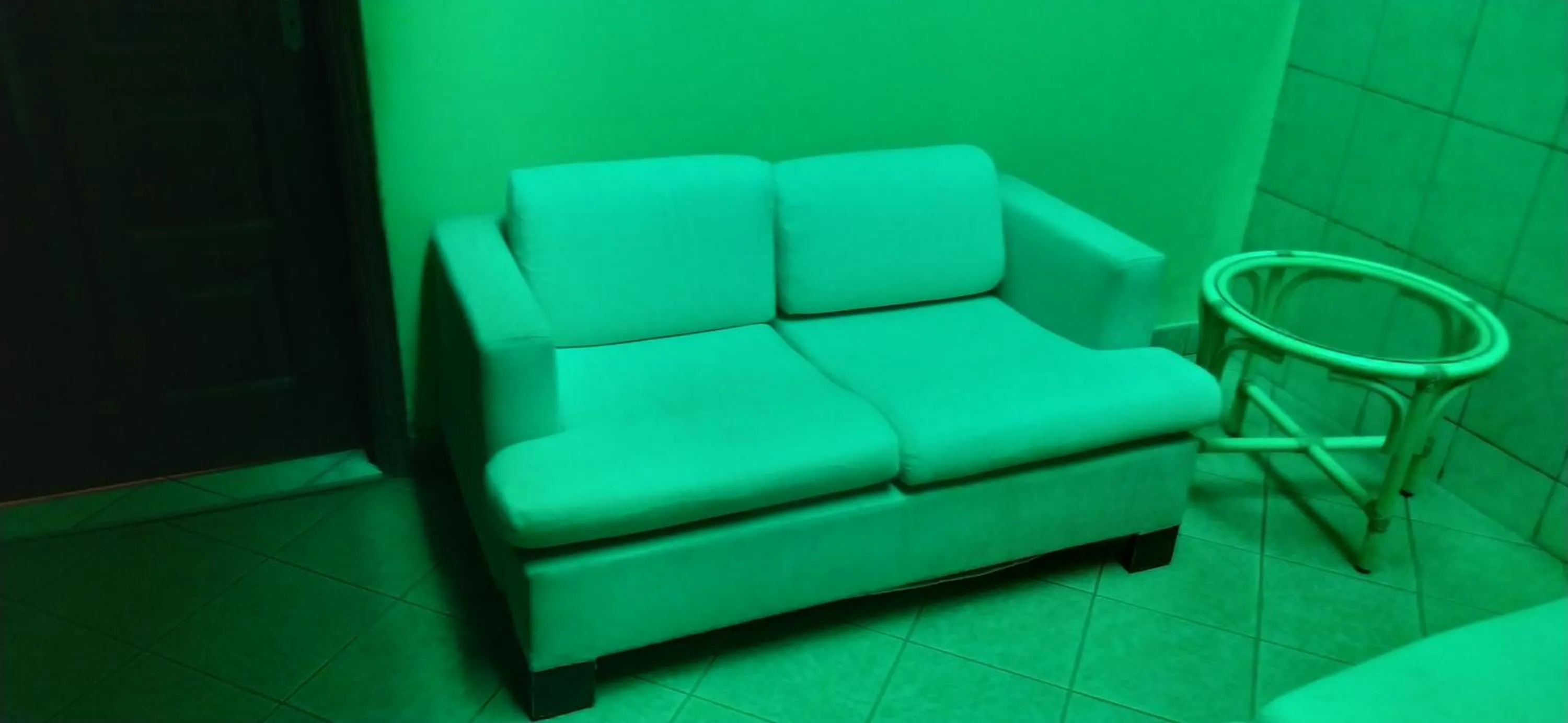 Seating area in Plus254 Hotel