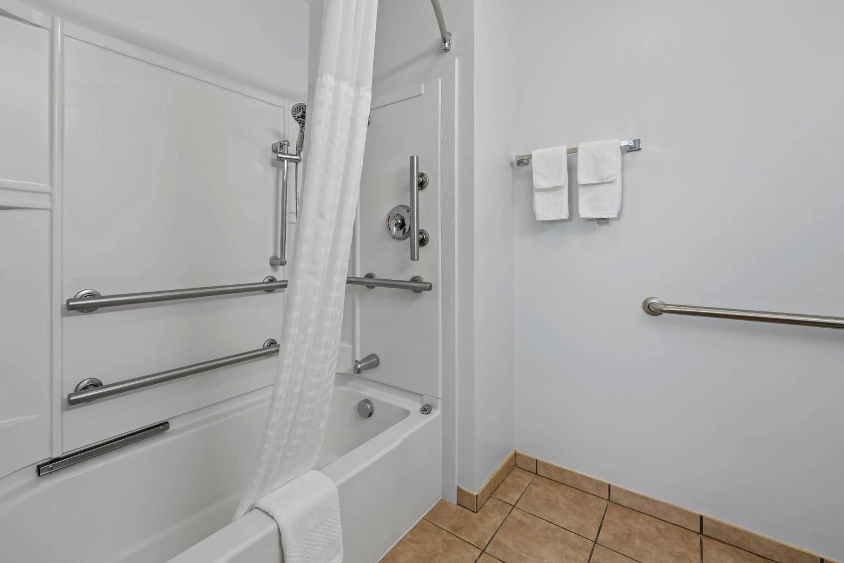 Bedroom in Suburban Studios Near Camp Lejeune