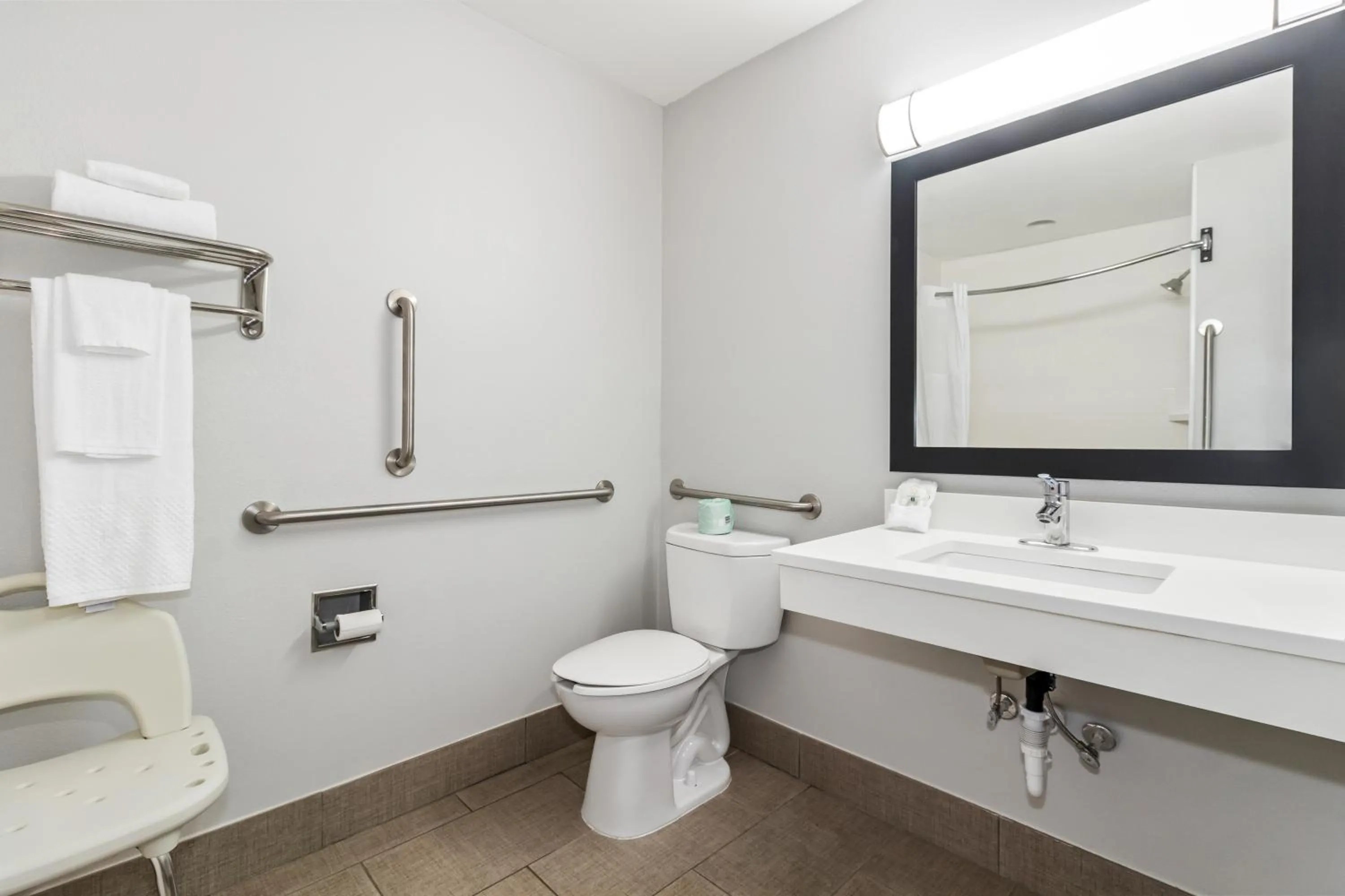 Bathroom in Quality Inn Shallotte near Ocean Isle Beach