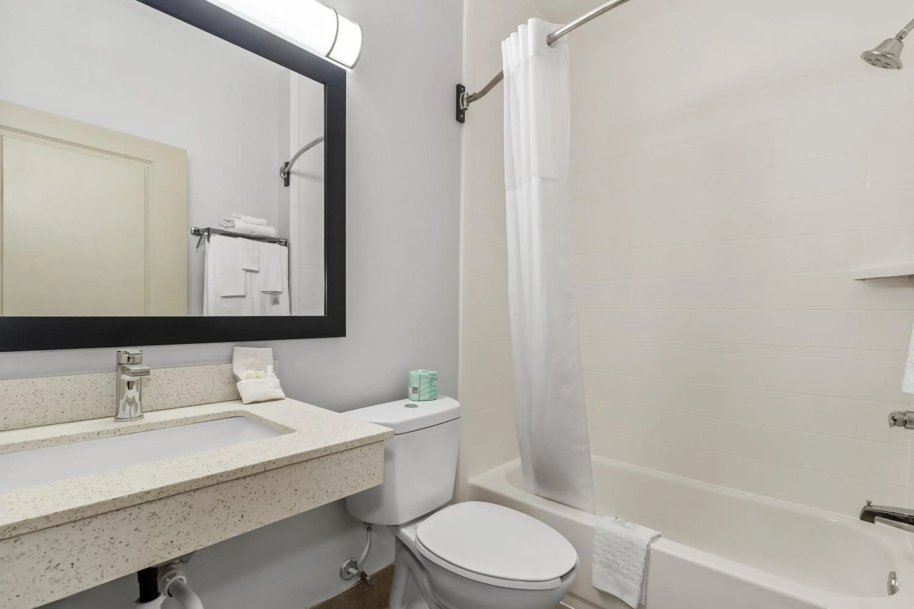 Bathroom in Quality Inn Shallotte near Ocean Isle Beach