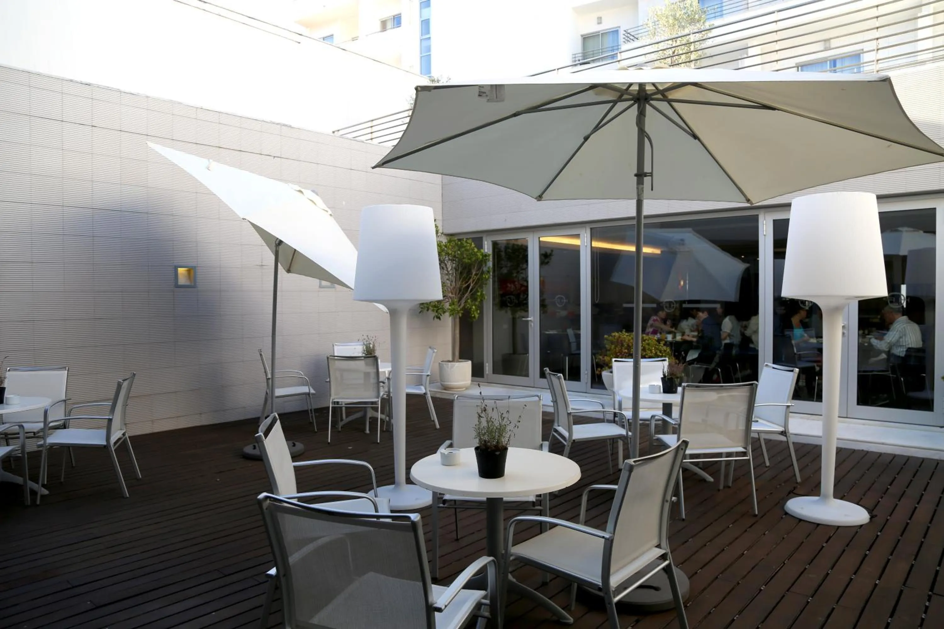 Patio in Hotel Praia