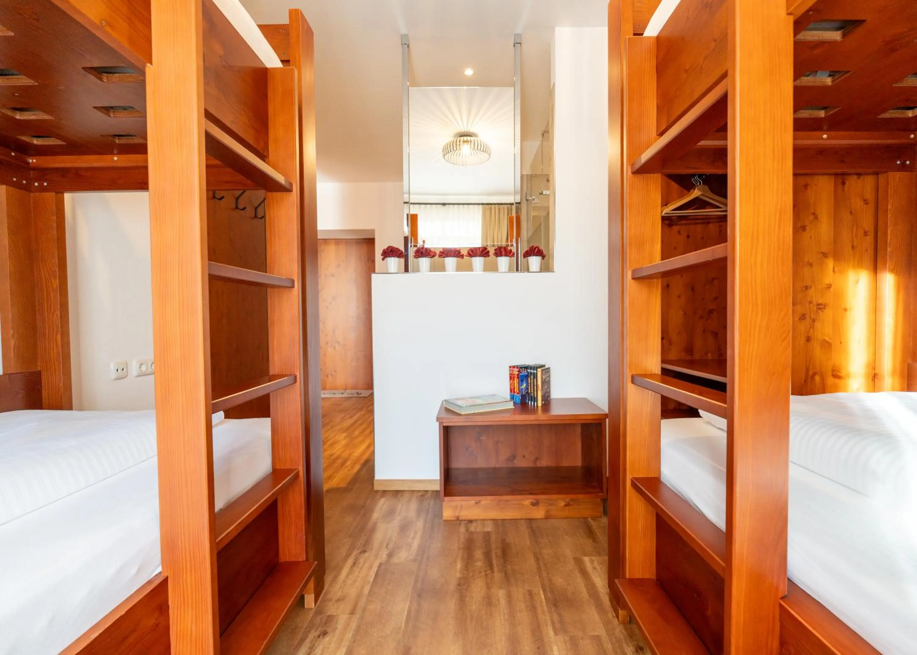 Decorative detail, Bed in Hotel Krone Tirol