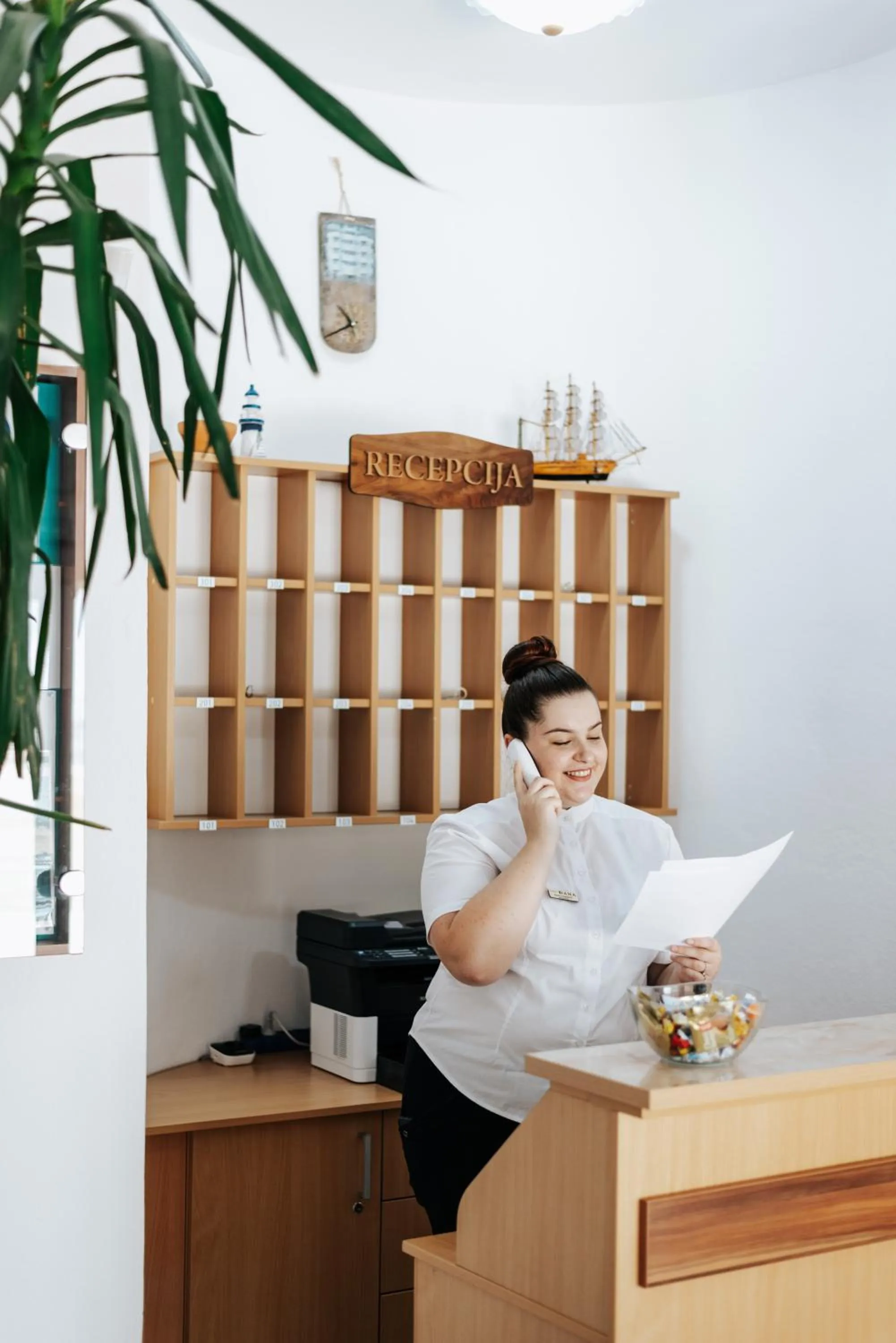 Lobby or reception in HOTEL DANA