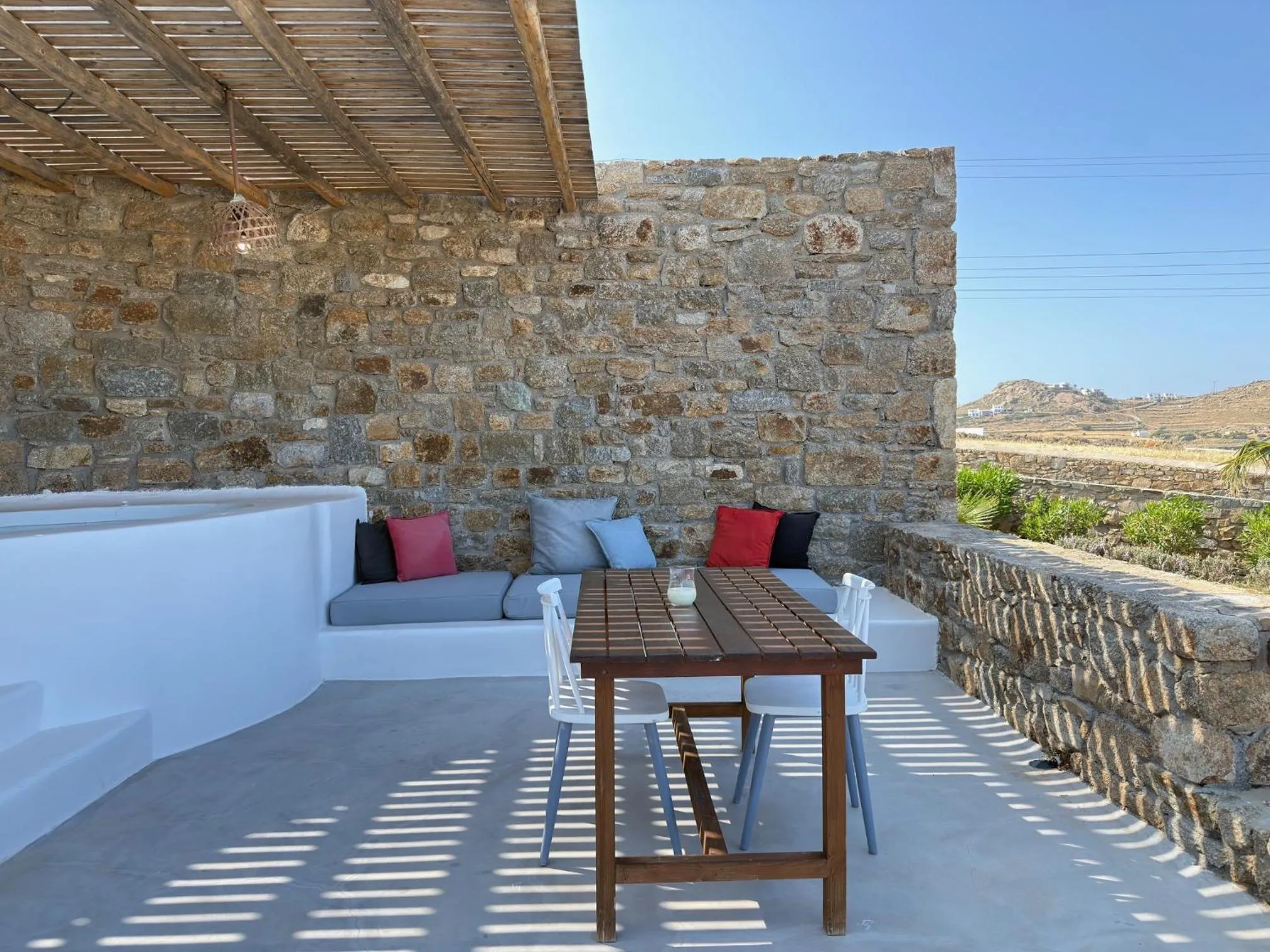 Hot Tub in Myconian Crown Suites