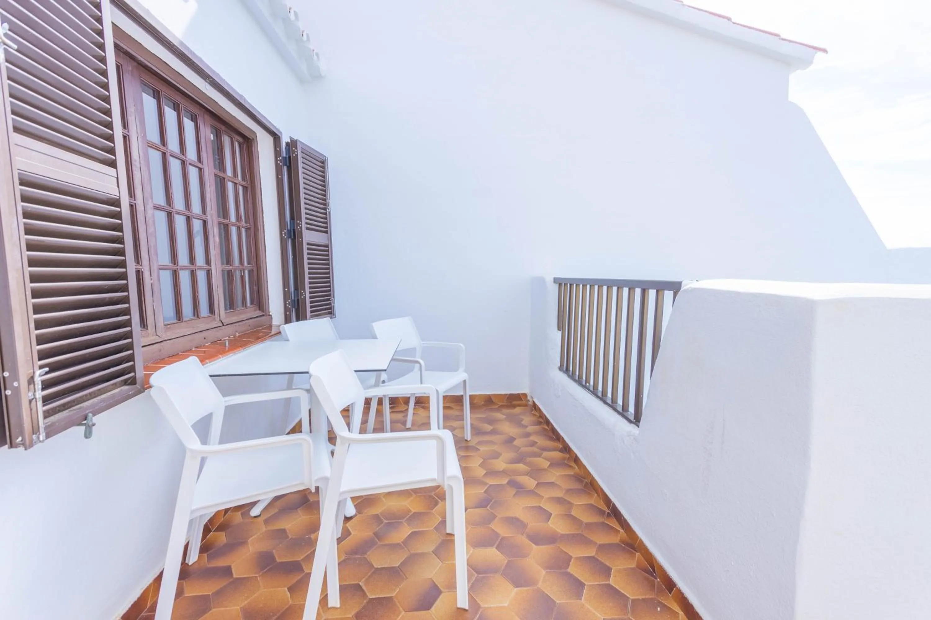 Balcony/Terrace in Apartamentos Son Bou Gardens By MENORCARENTALS