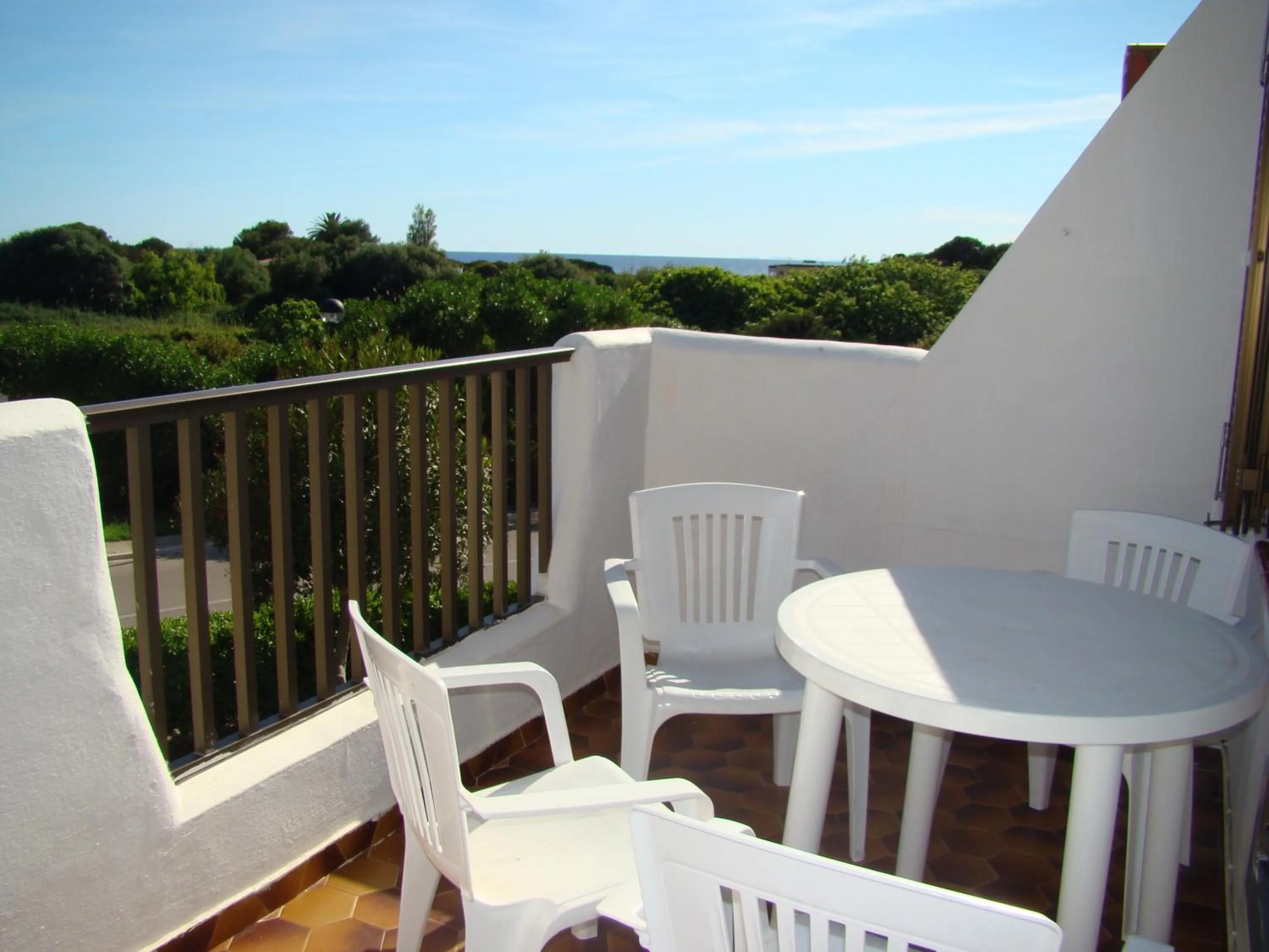 Balcony/Terrace in Apartamentos Son Bou Gardens By MENORCARENTALS