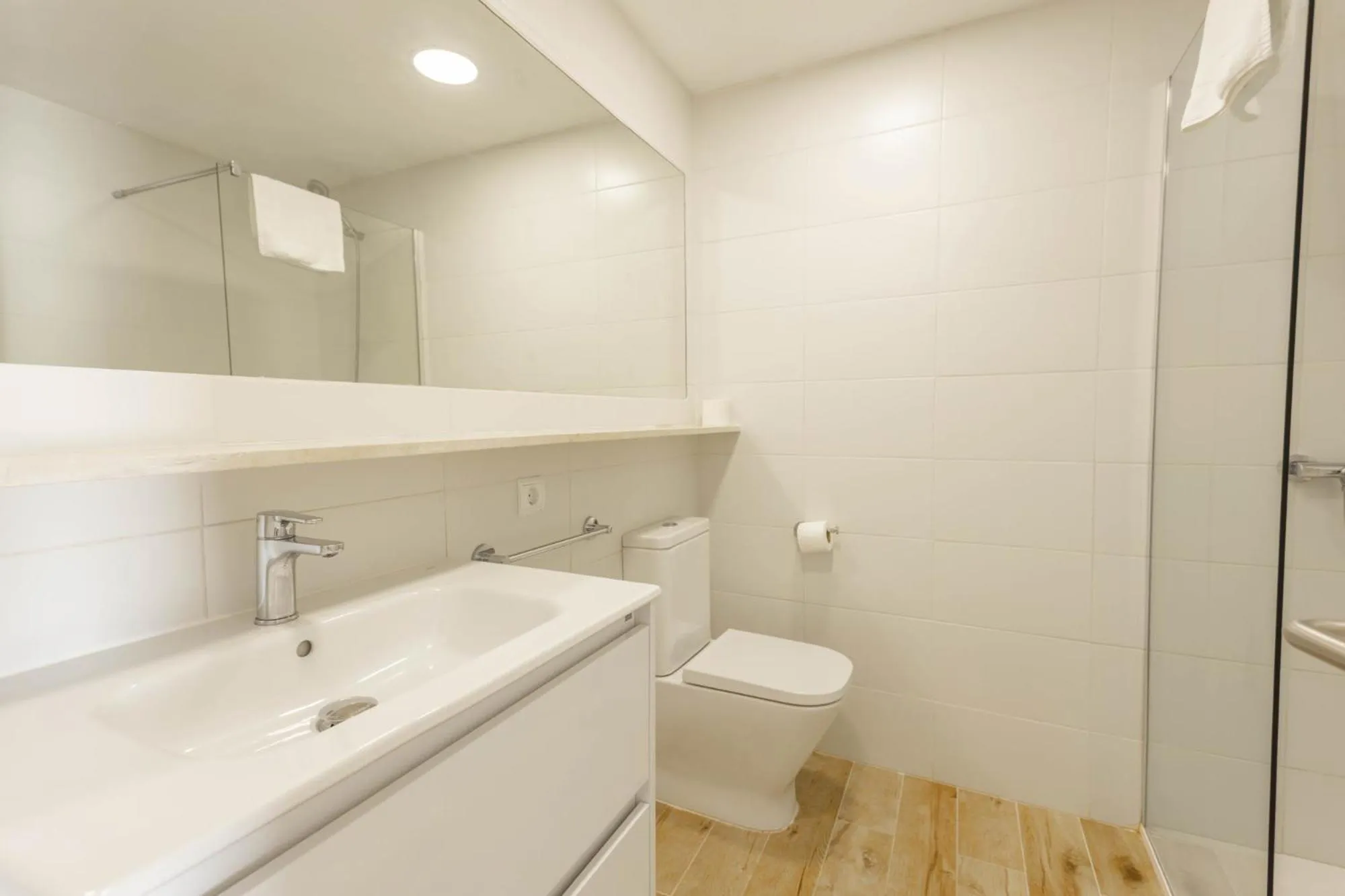 Bathroom in Apartamentos Son Bou Gardens By MENORCARENTALS