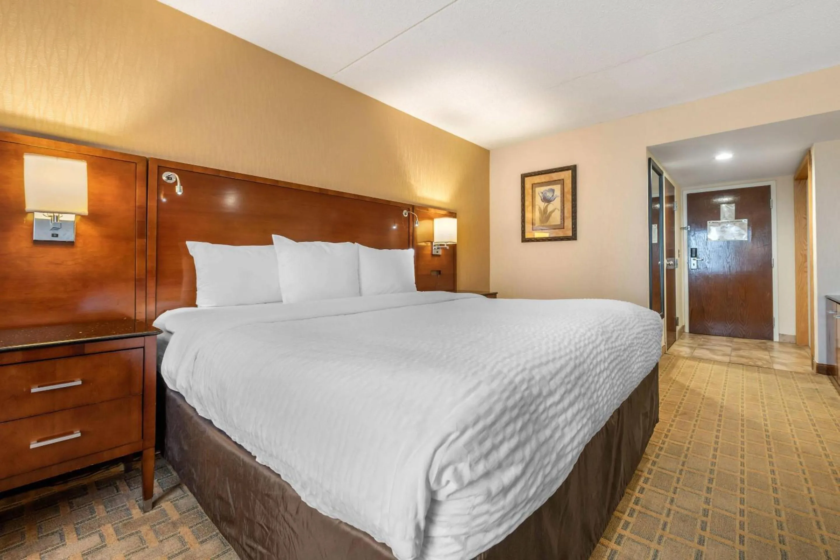 Bedroom, Bed in Clarion Hotel Conference Center on Lake Erie