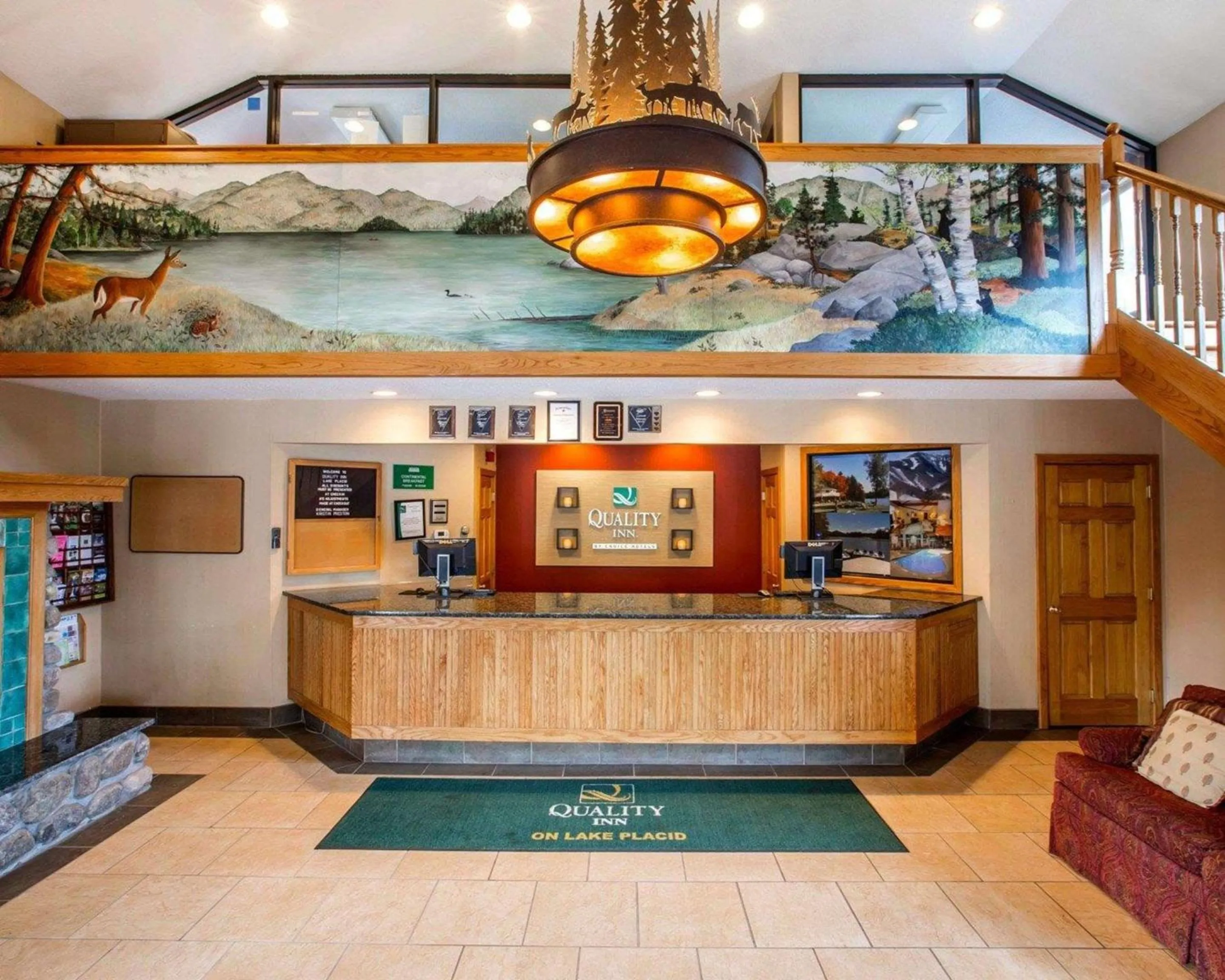 Lobby or reception in Quality Inn Lake Placid
