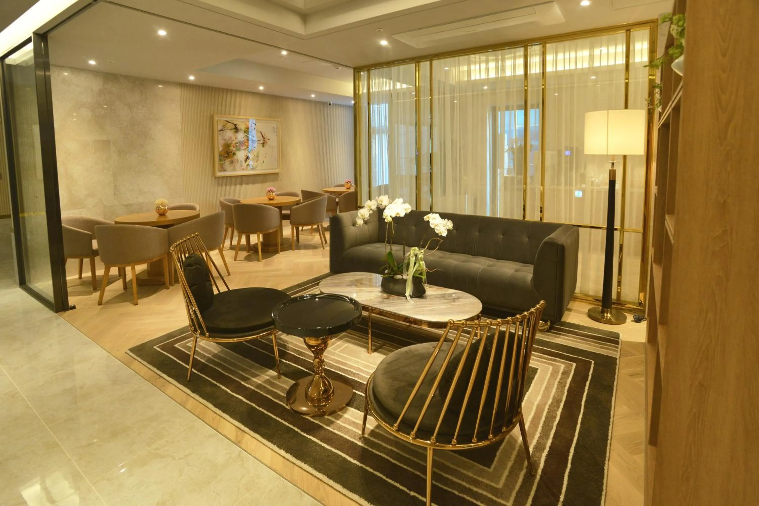 Lobby or reception in H Avenue Gwanganri Beach