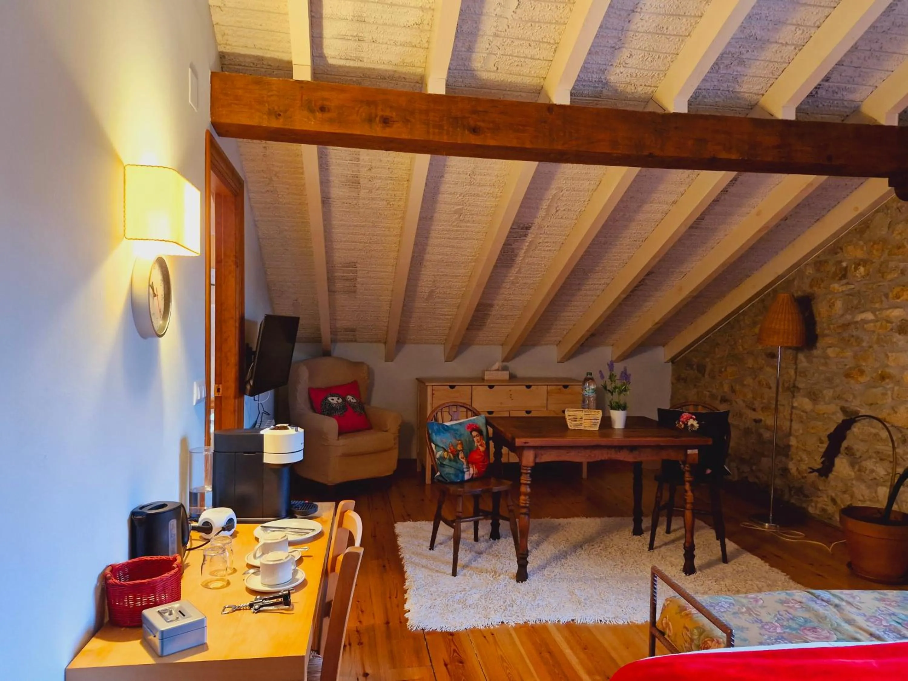 Seating area in Hospederia Santillana