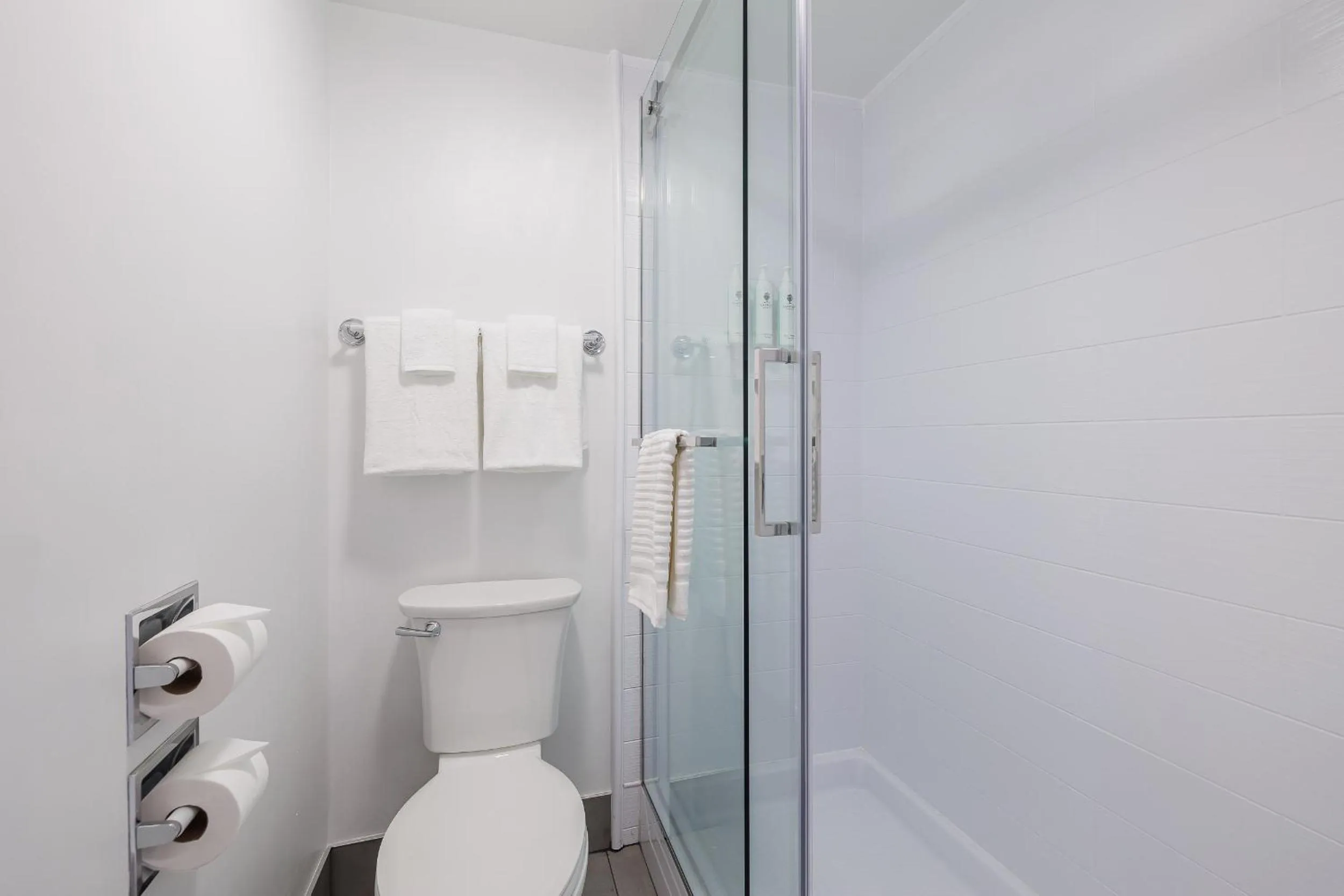 Bathroom in Oakfield Hotel & Suites Rochester, an Ascend Collection Hotel