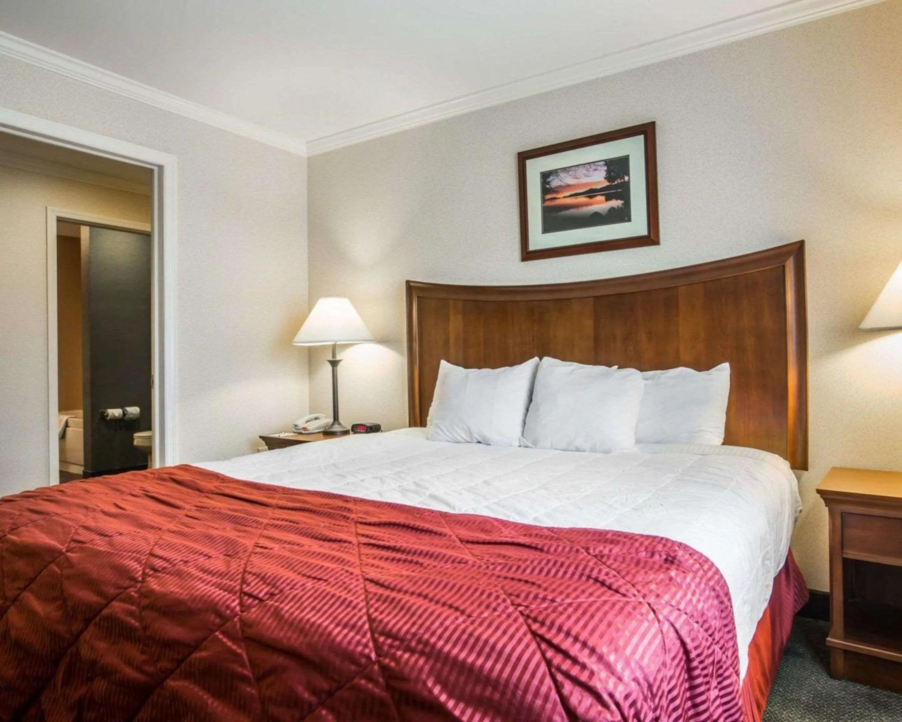 Bedroom, Bed in Clarion Inn & Suites at the Outlets of Lake George