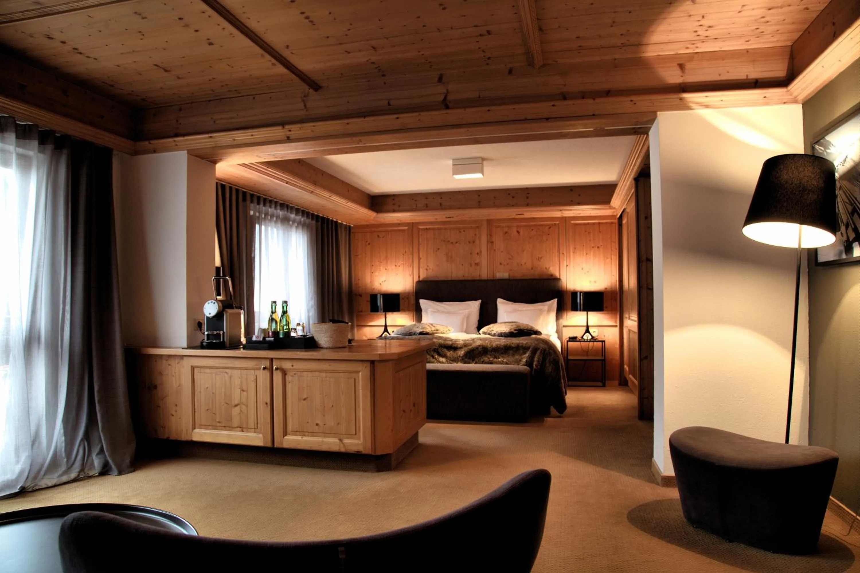 Bedroom, Bed in Hotel Madlein