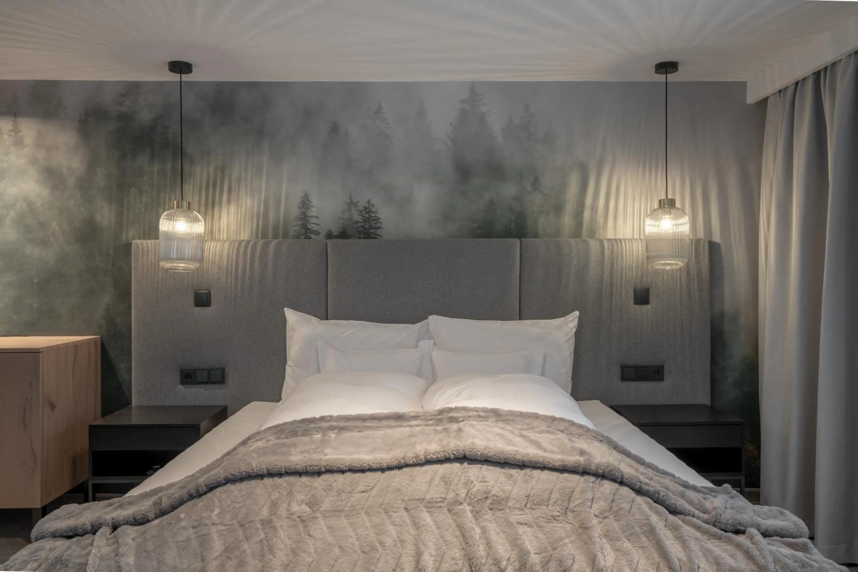 Bedroom, Bed in Hotel Madlein