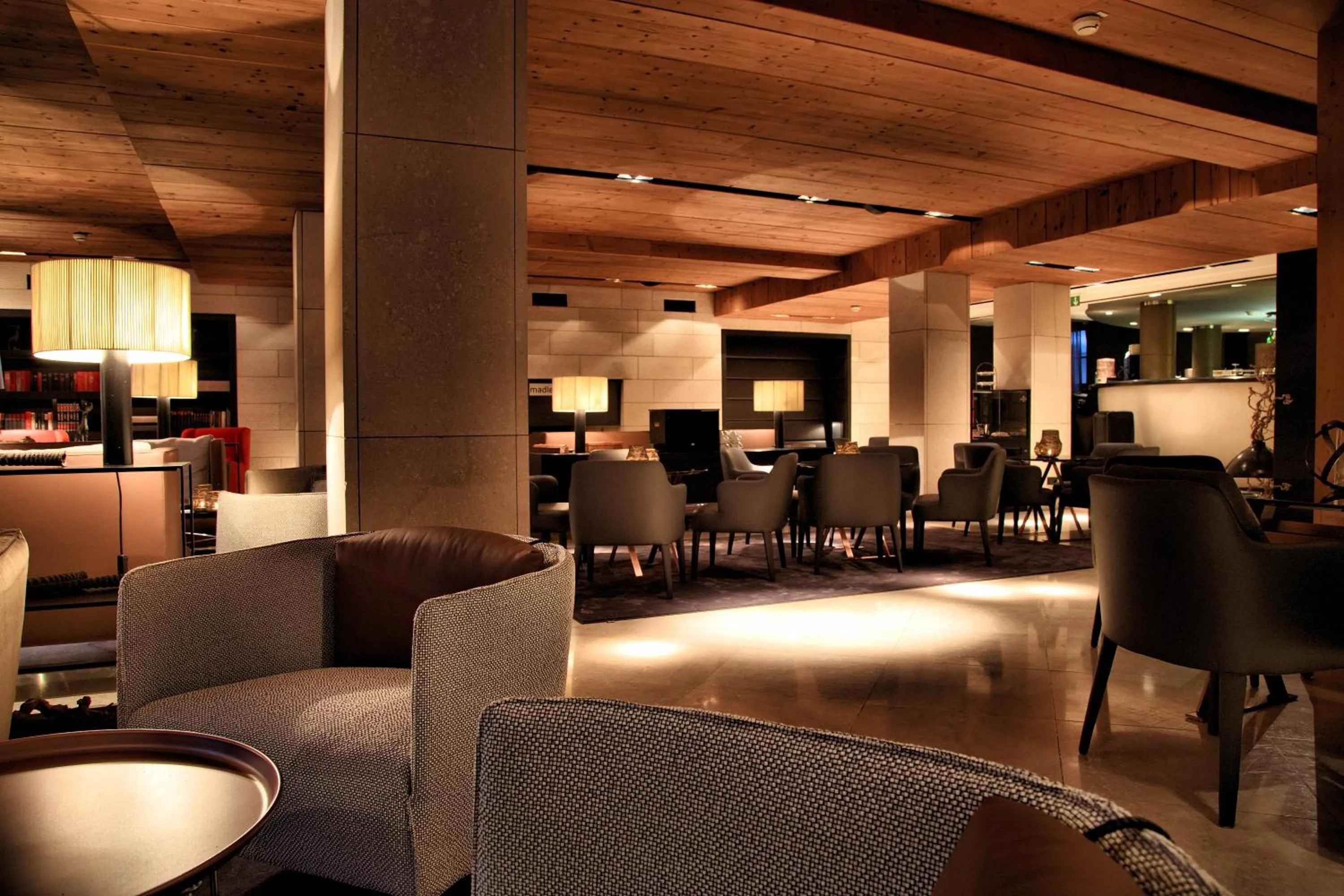 Lobby or reception in Hotel Madlein