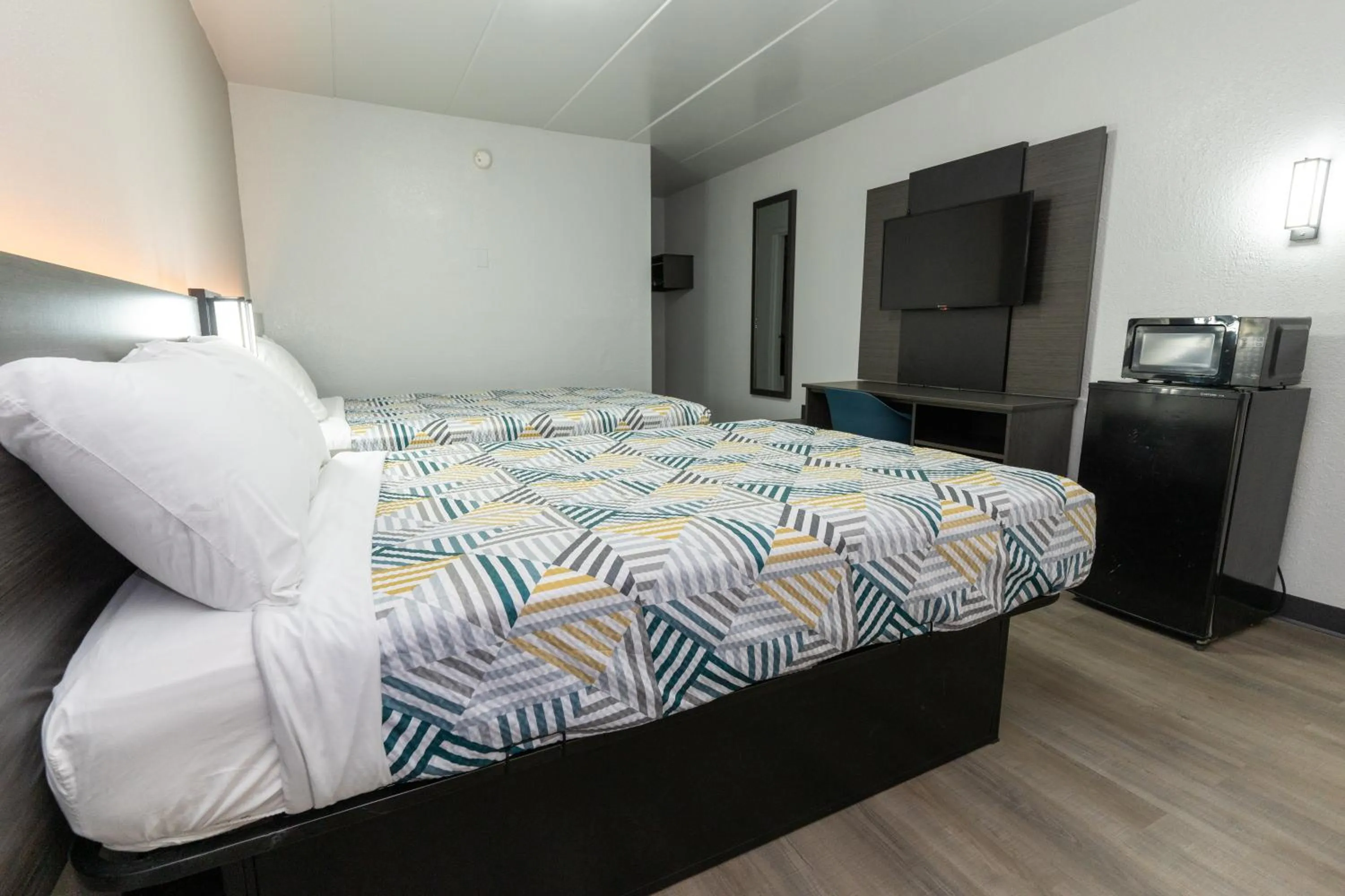 Bed in Motel 6-Cincinnati, OH