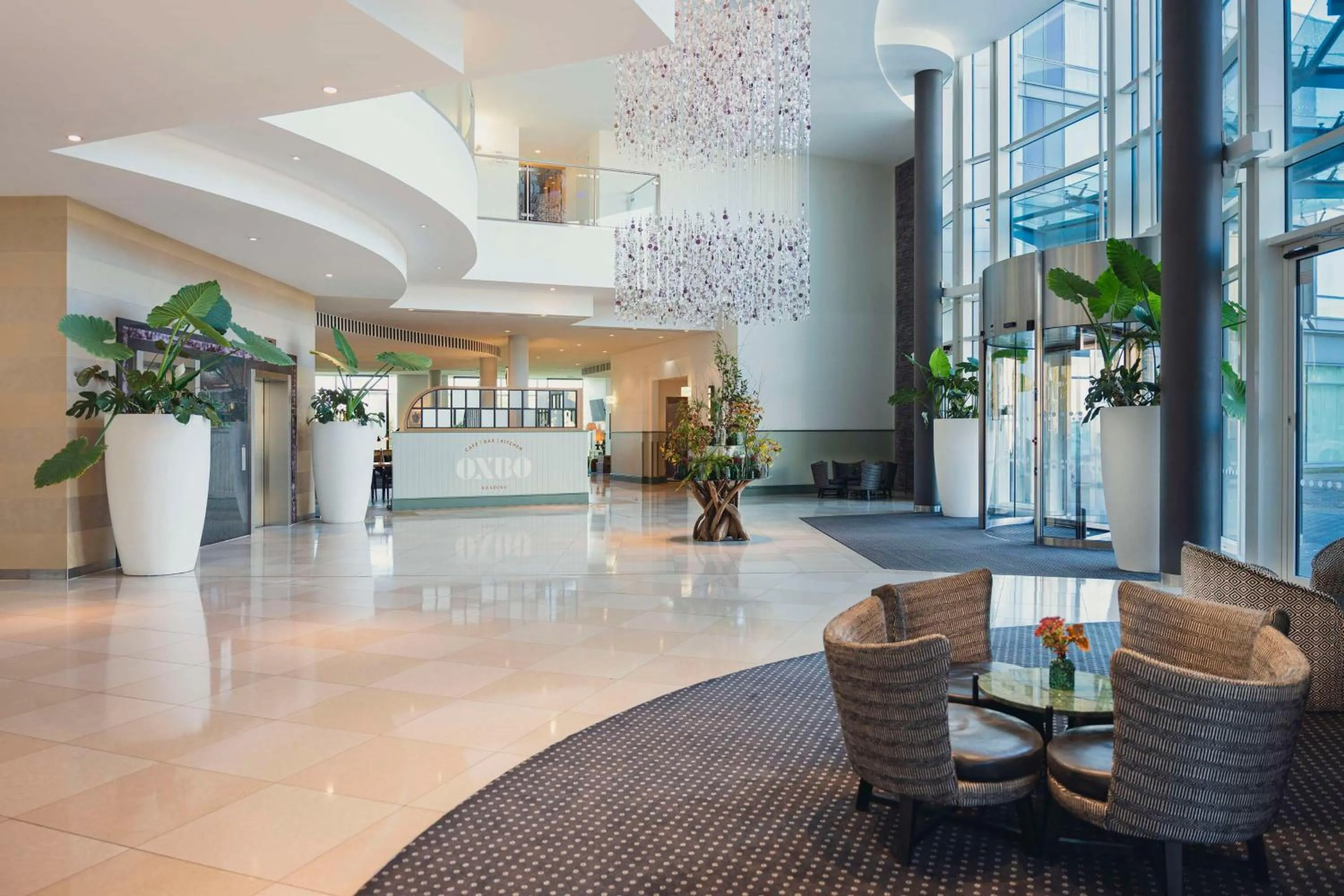 Lobby or reception in Hilton Reading