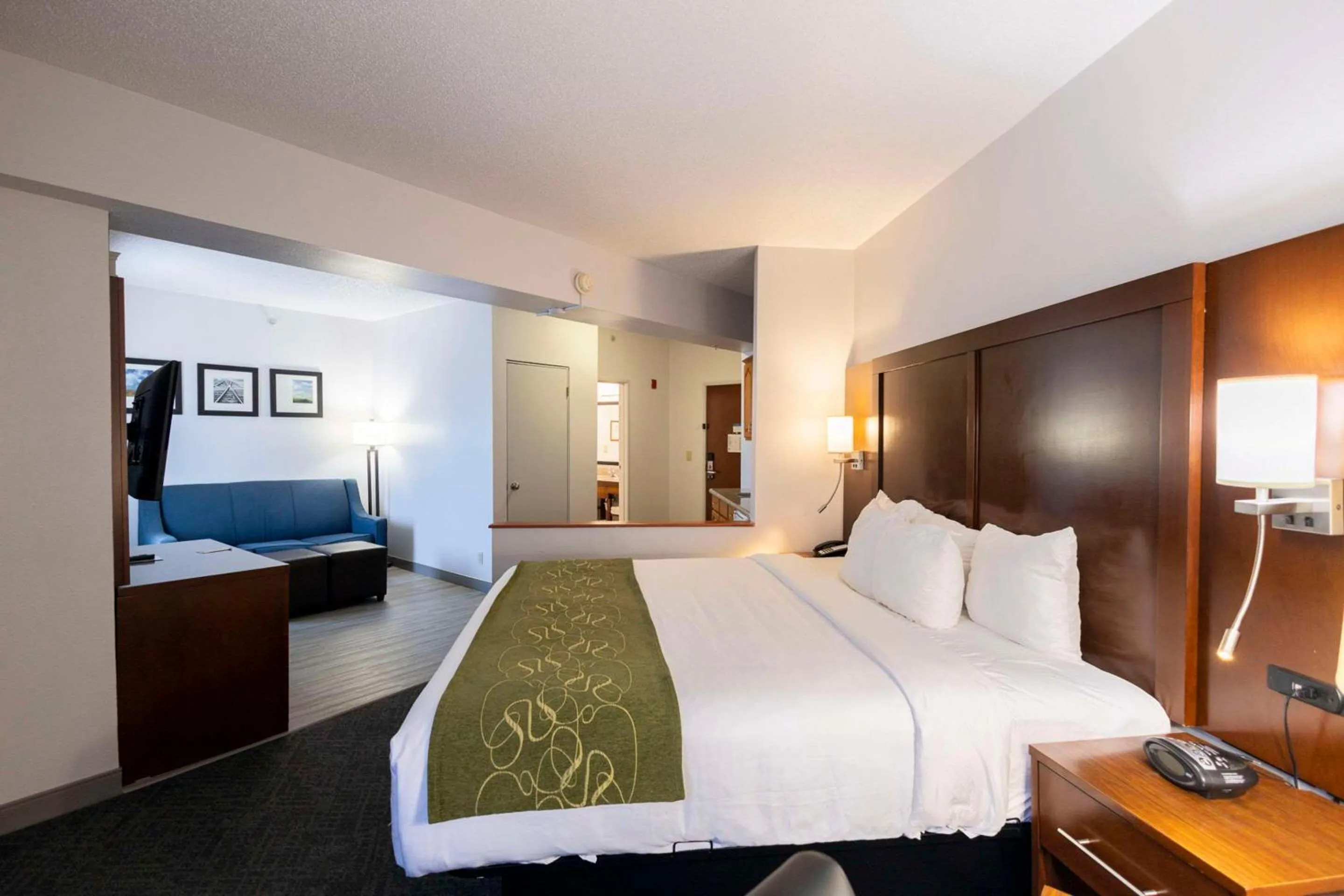 Bedroom, Bed in Comfort Suites Springfield I-70