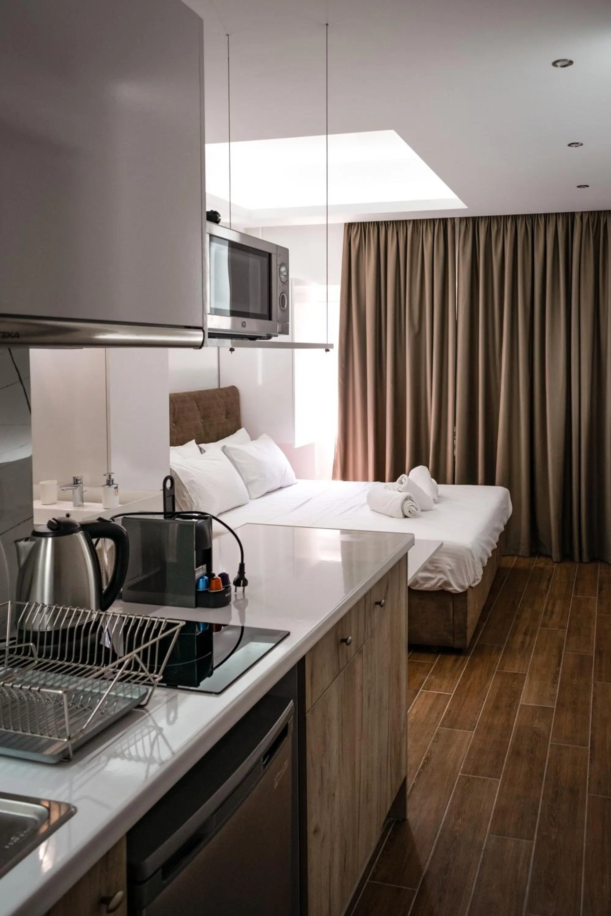 Bathroom, Bed in My Athens Place