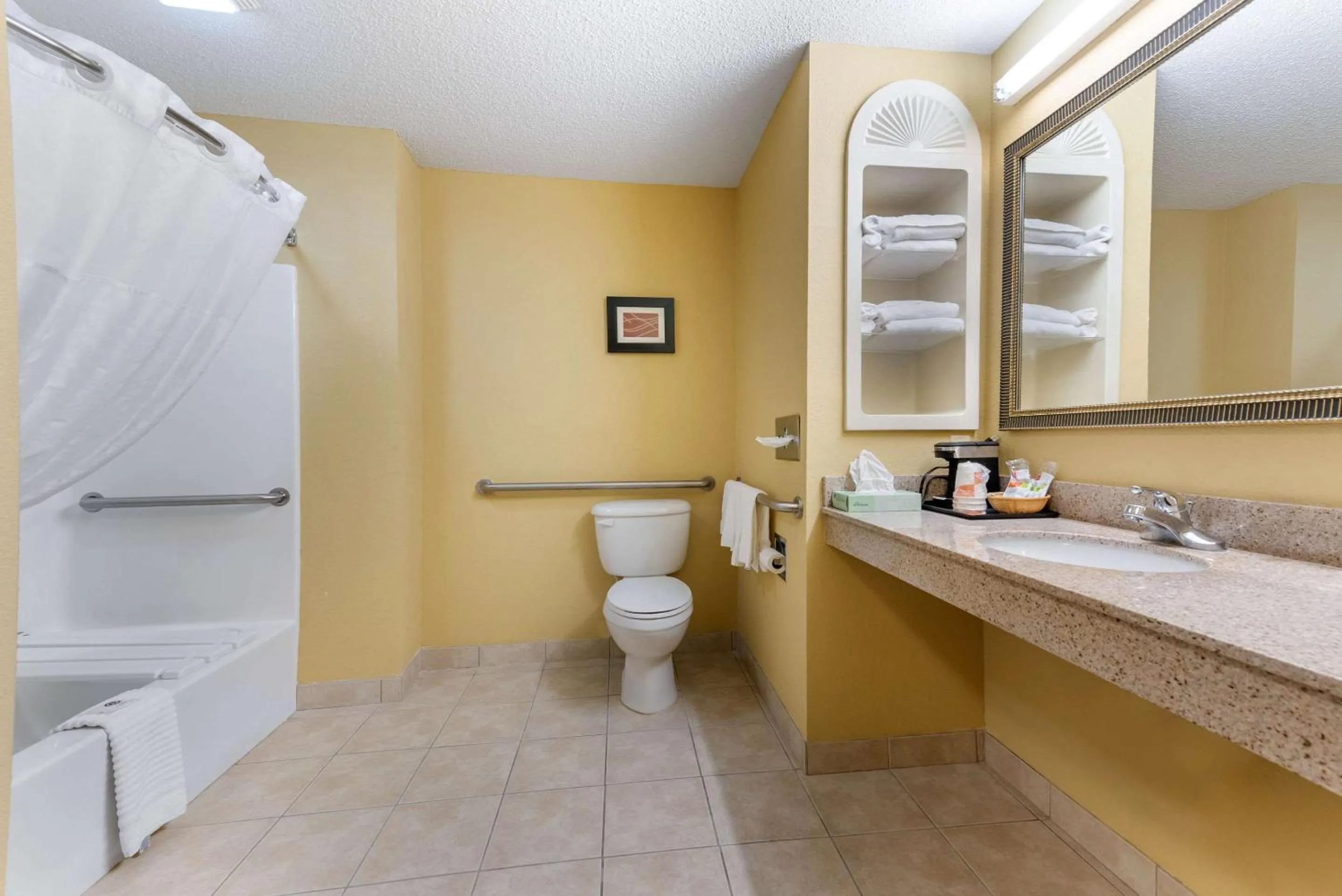 Bathroom in Comfort Suites Findlay I-75 near Sports Complex