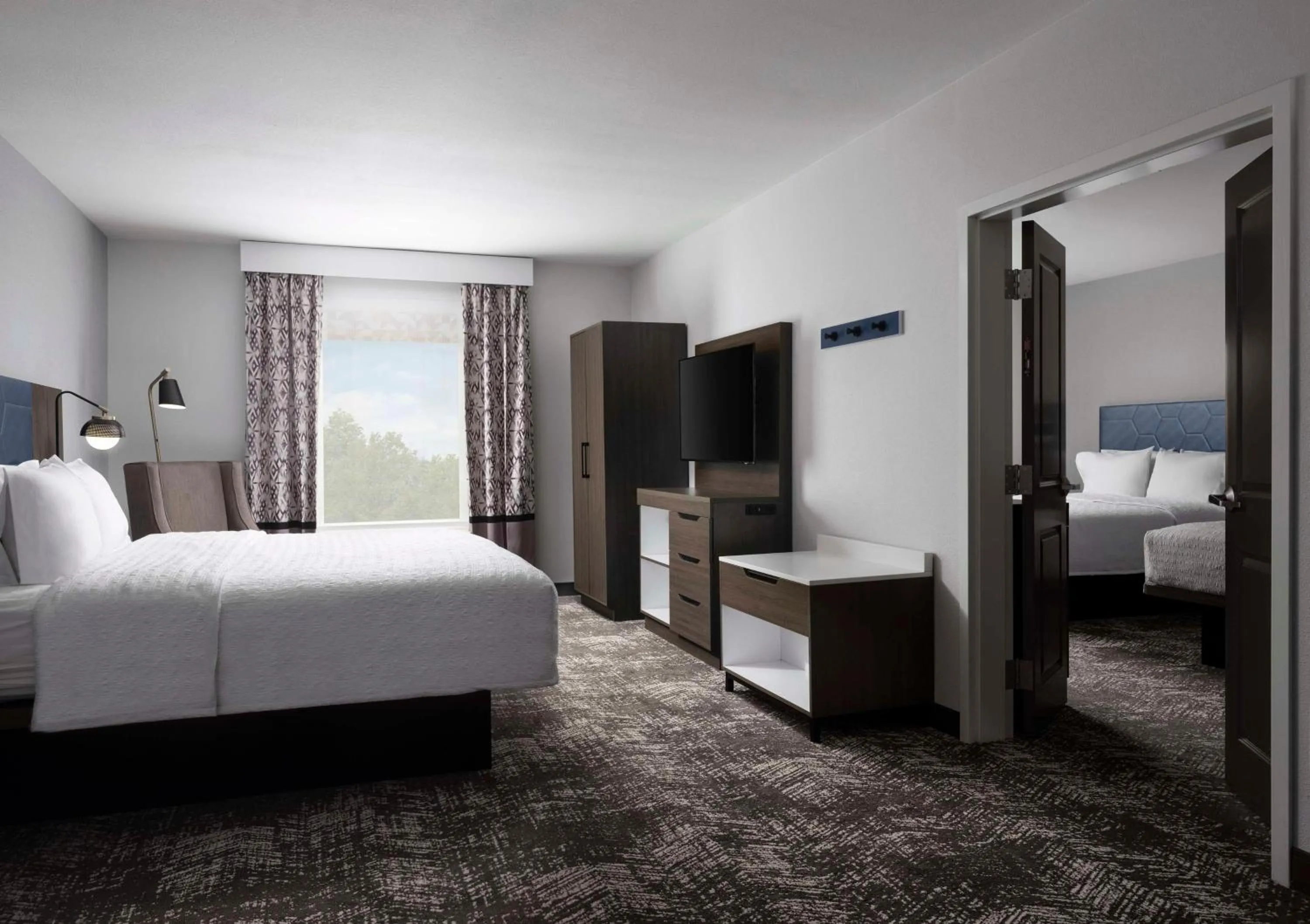 Bed in Hampton Inn & Suites Dallas-DFW Airport Hurst