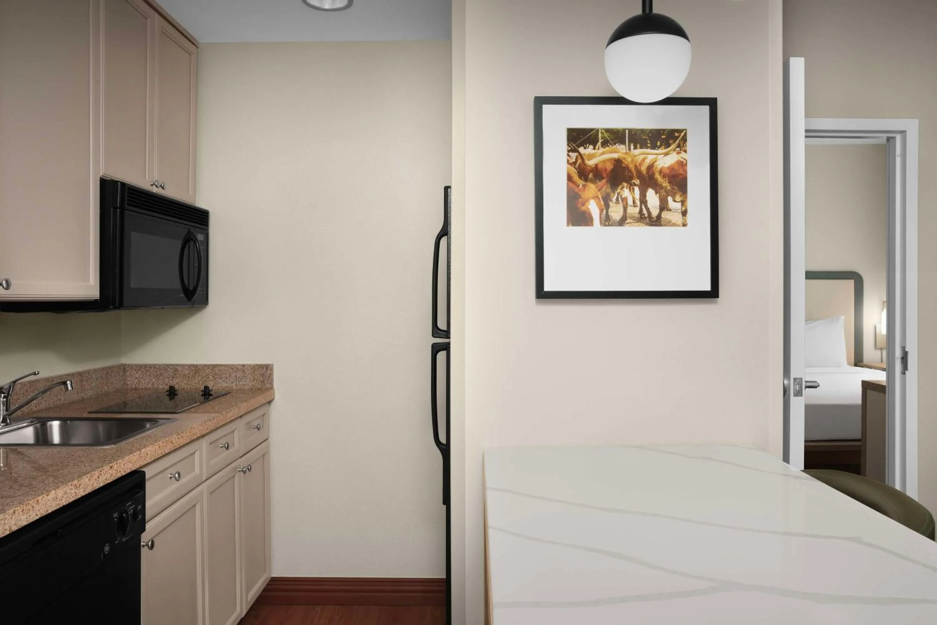 Kitchen or kitchenette in Homewood Suites by Hilton Irving-DFW Airport