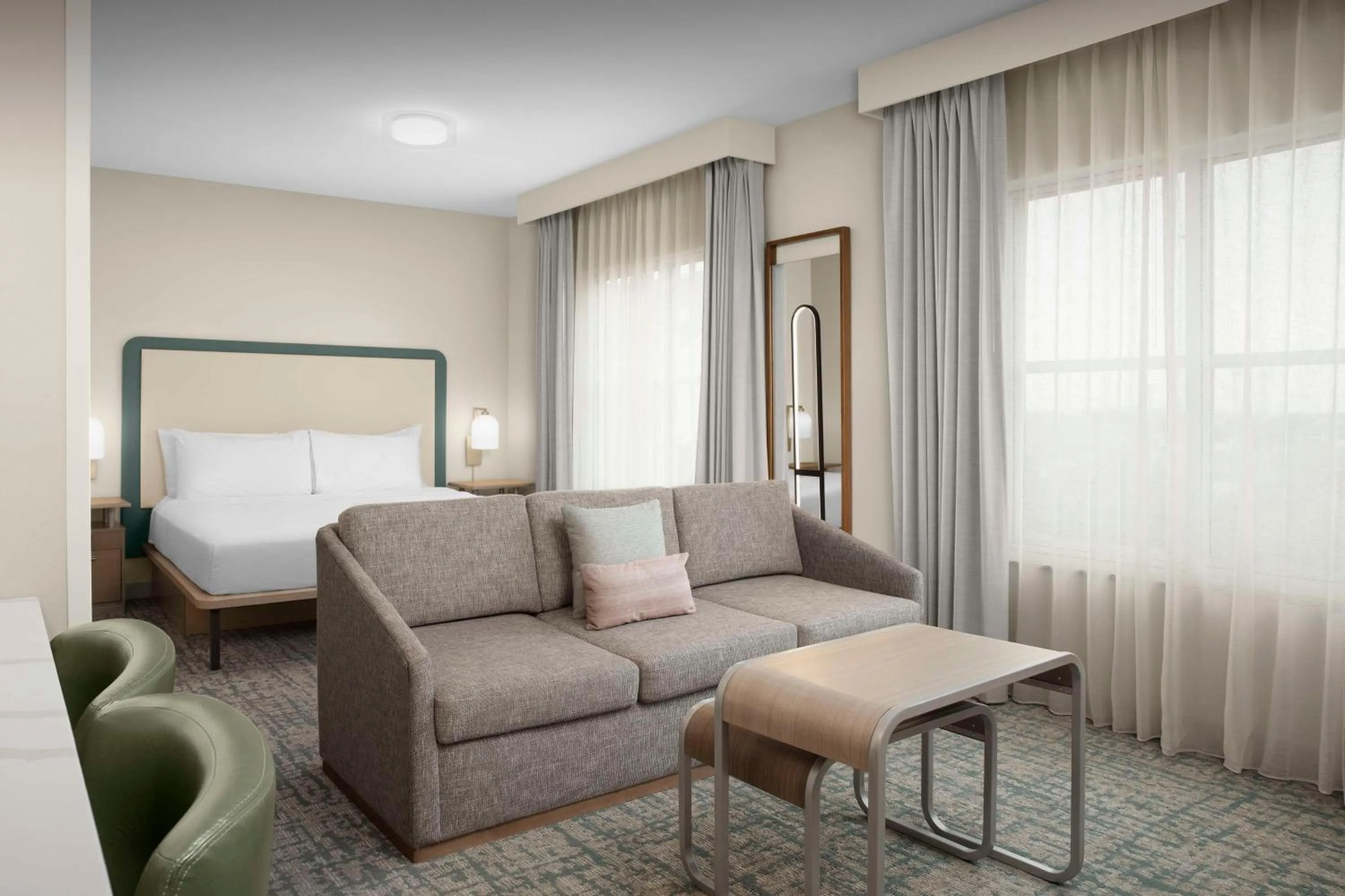 Living room in Homewood Suites by Hilton Irving-DFW Airport