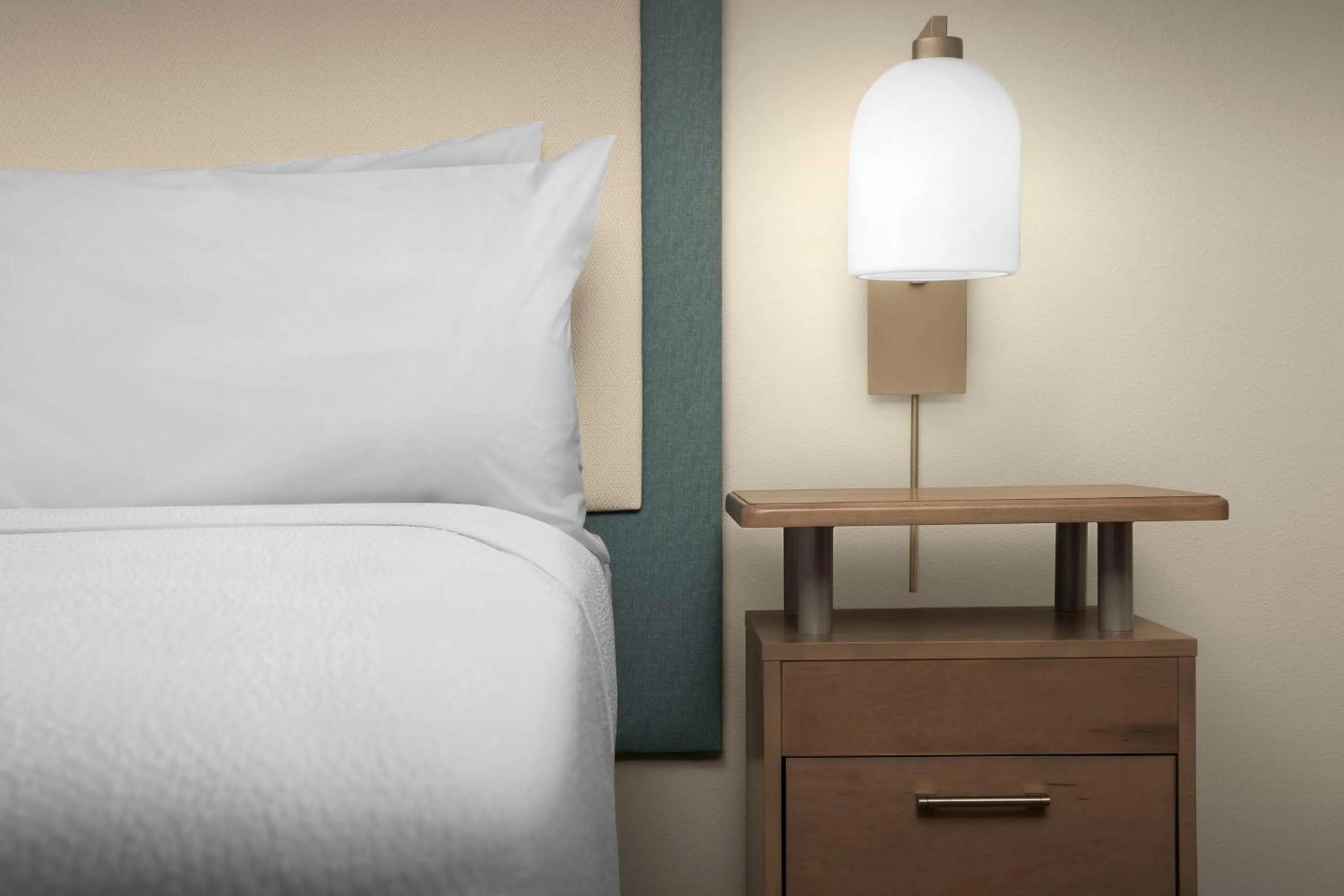 Bed in Homewood Suites by Hilton Irving-DFW Airport