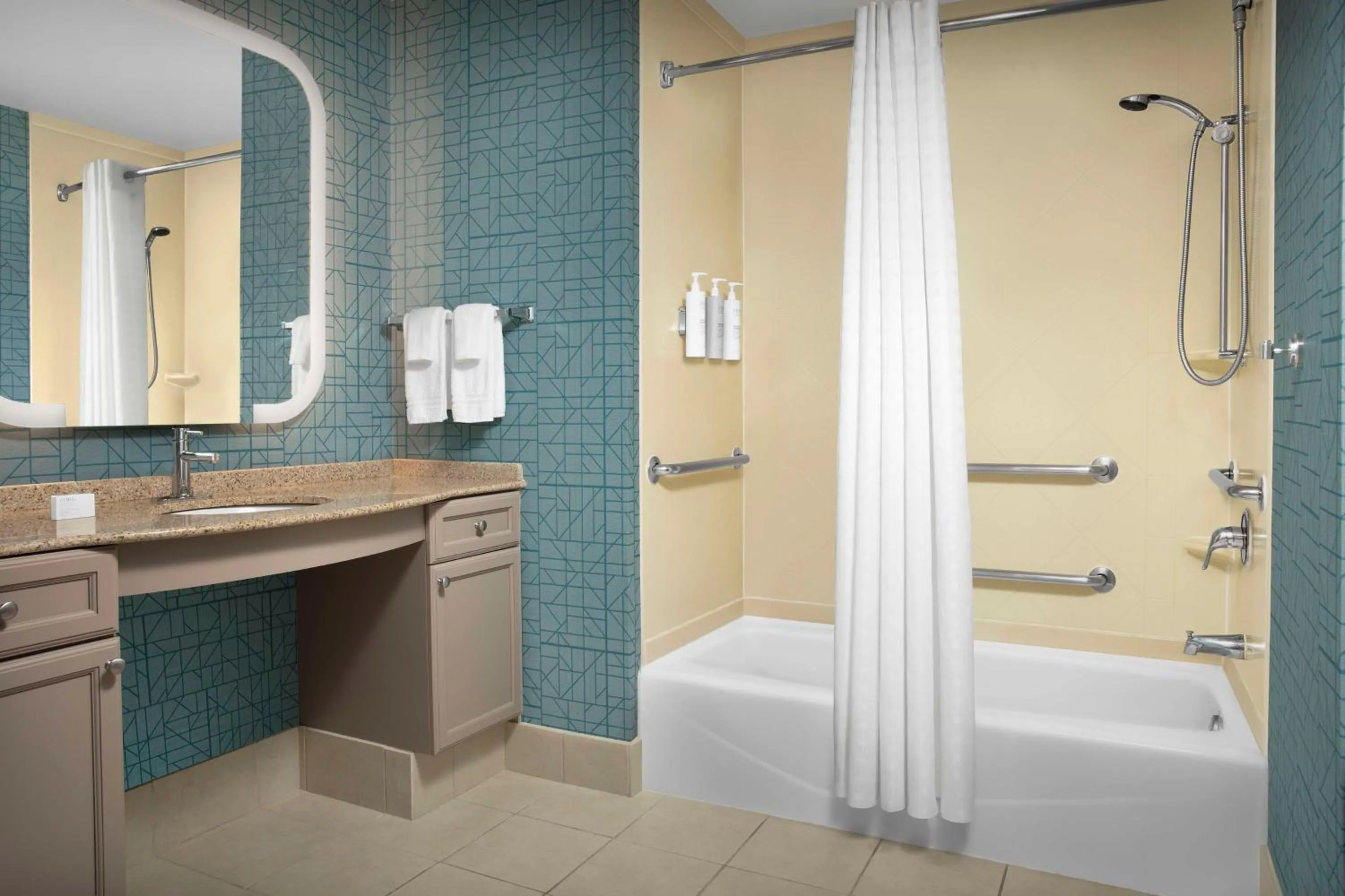 Bathroom in Homewood Suites by Hilton Irving-DFW Airport