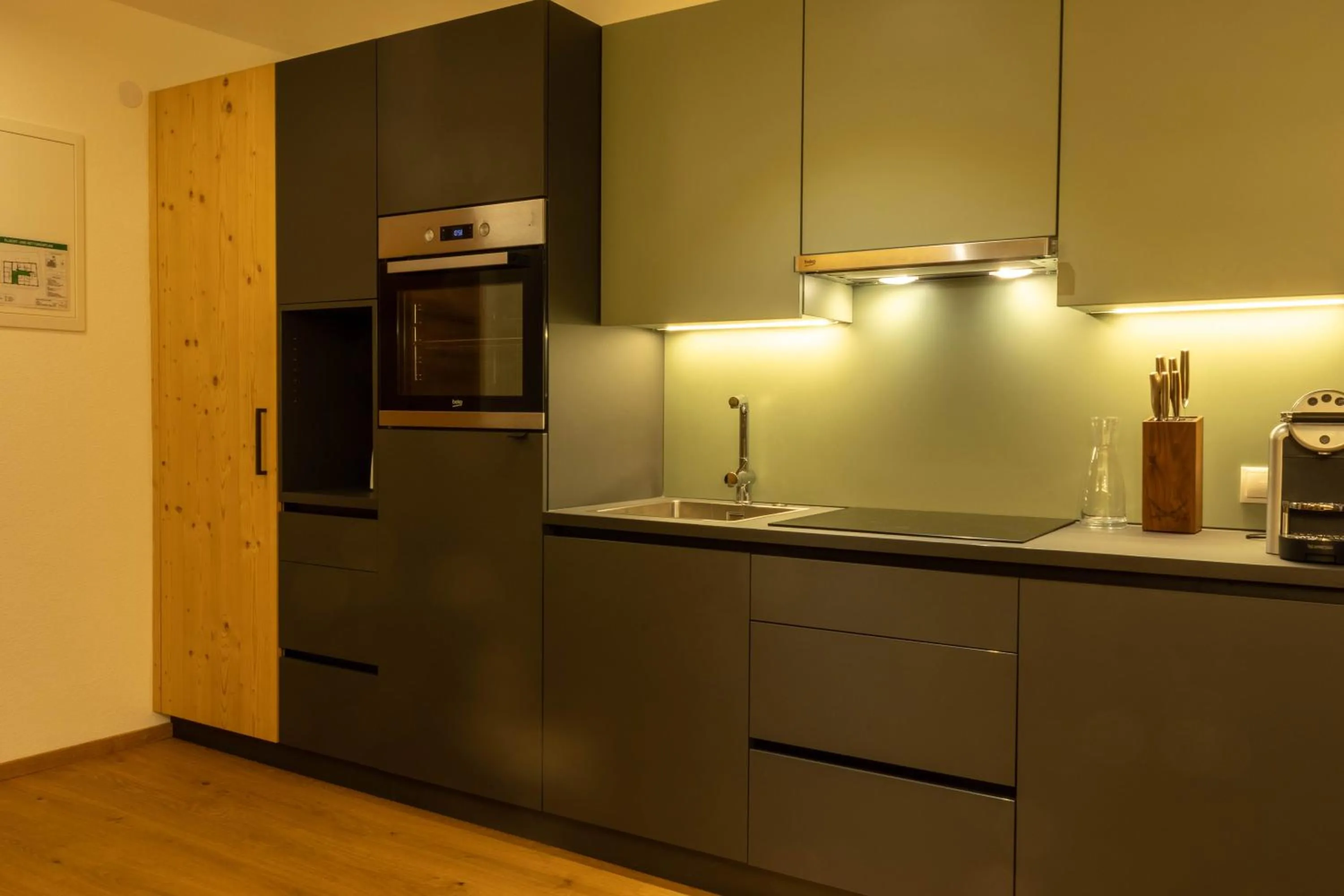 Kitchen or kitchenette in Wally Berg-Appartements