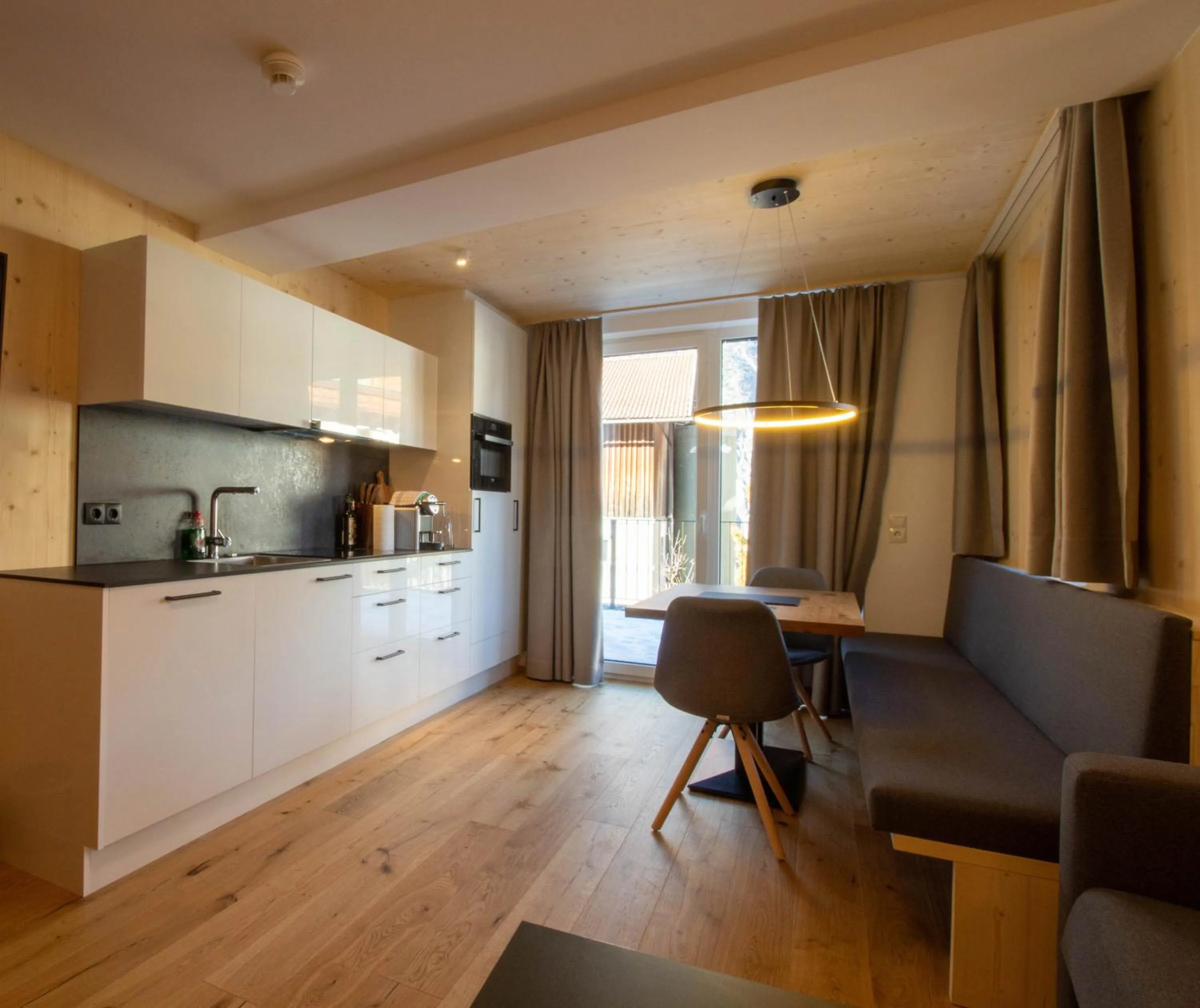 Kitchen or kitchenette in Wally Berg-Appartements