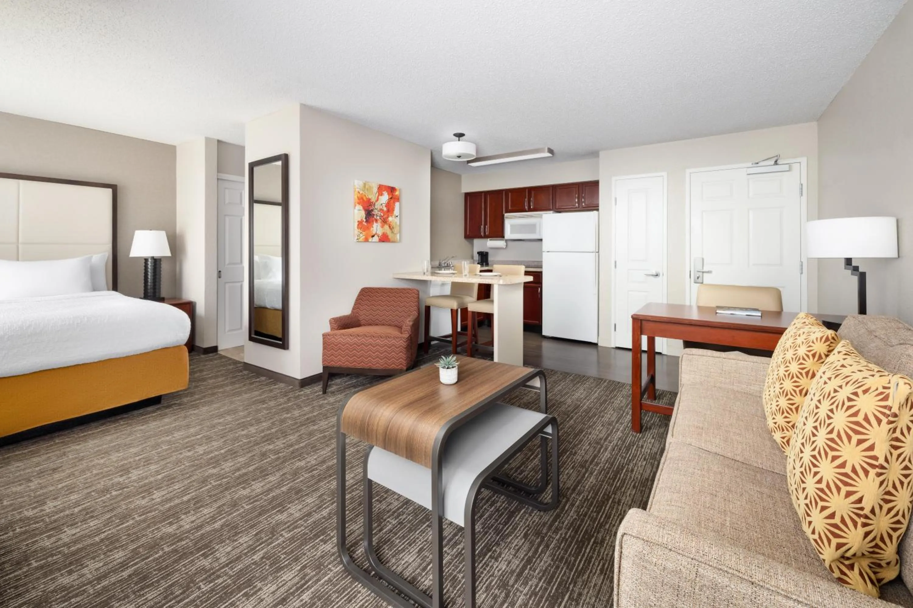 Guests, Bed in Homewood Suites by Hilton Dallas-DFW Airport N-Grapevine