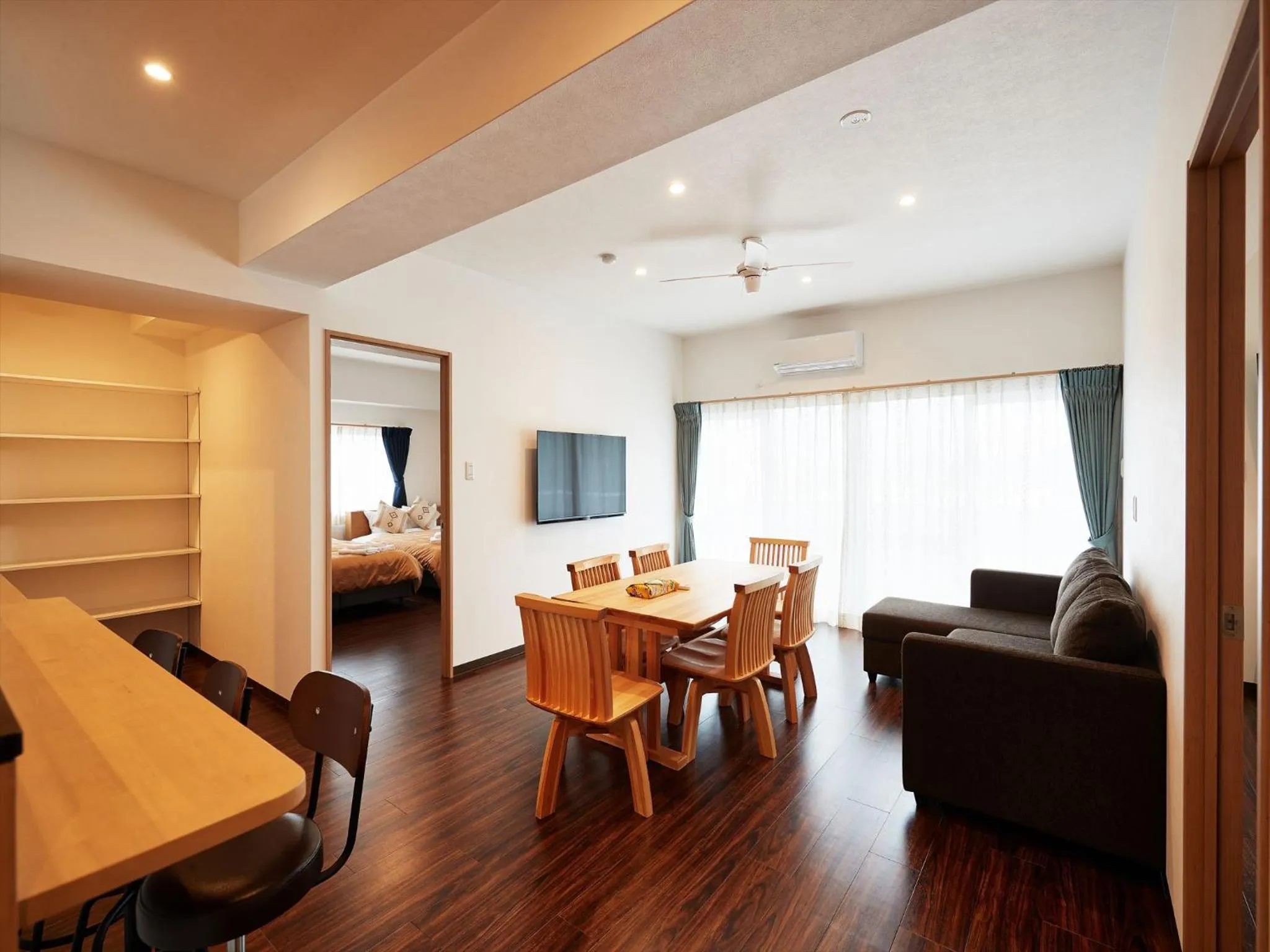 Living room in M´s Stay Okinawa