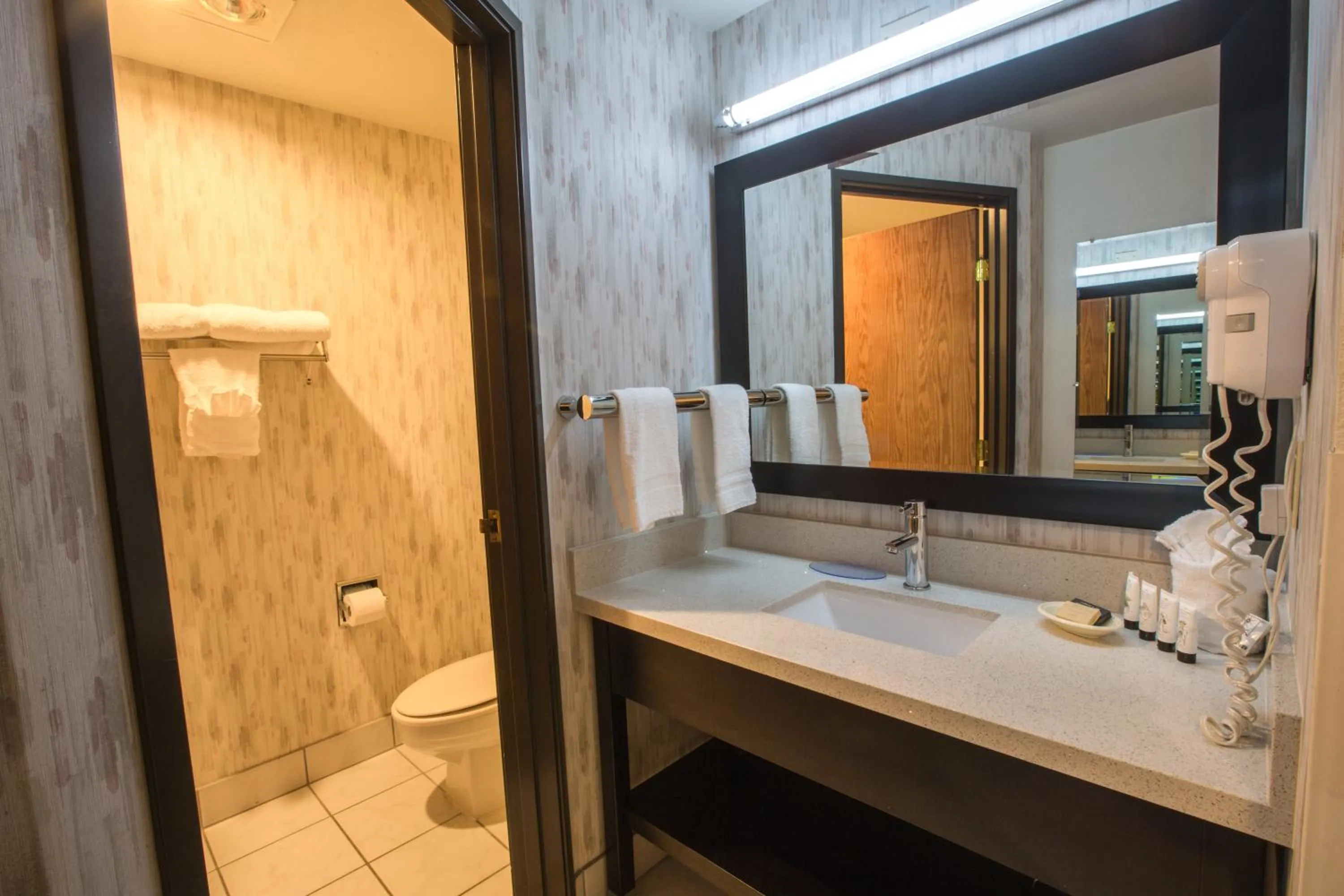 Toilet in Bridgeway Inn & Suites - Portland Airport