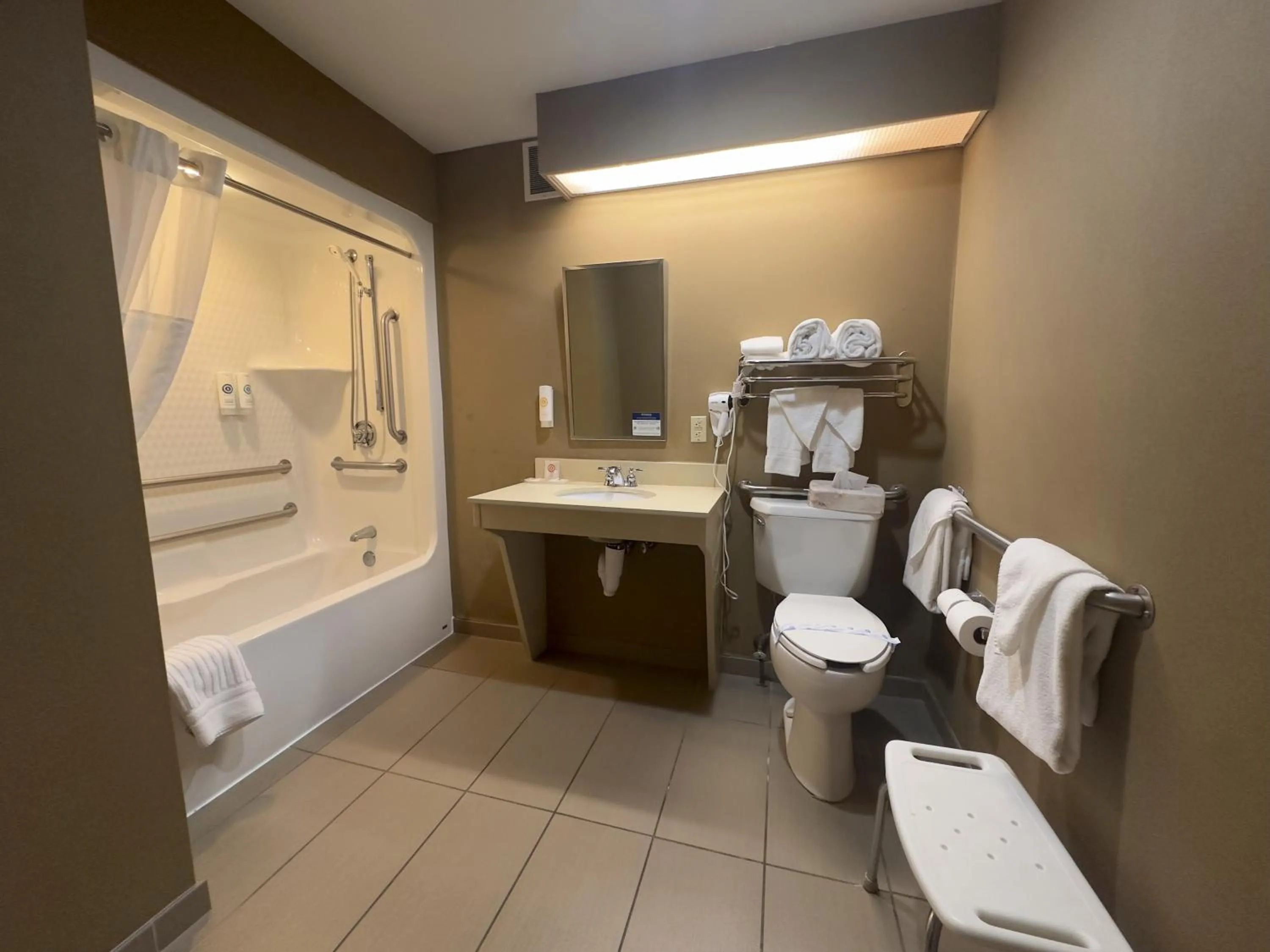 Bathroom in Comfort Suites Scranton near Montage Mountain