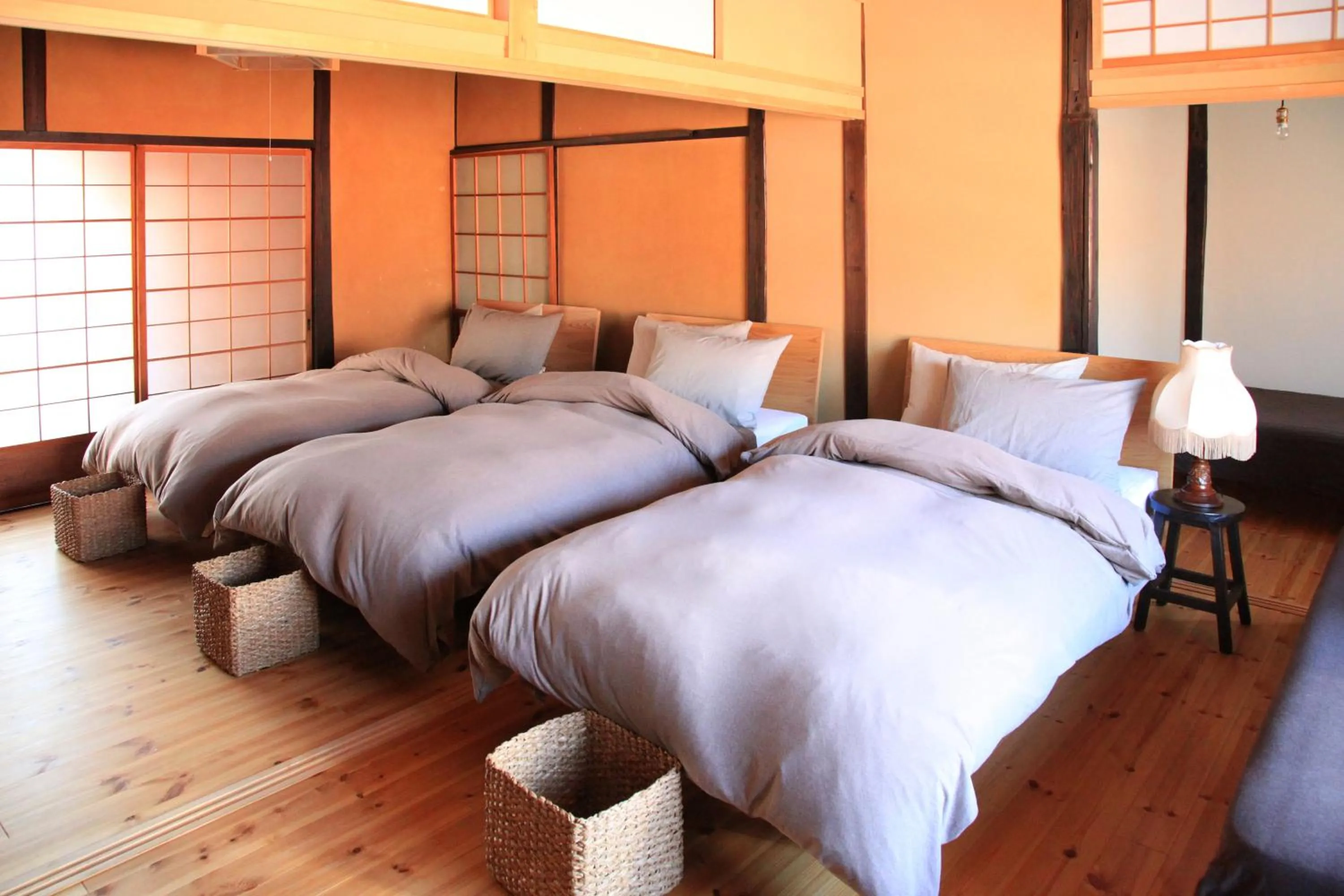 Bed in Temari Inn Oitoma