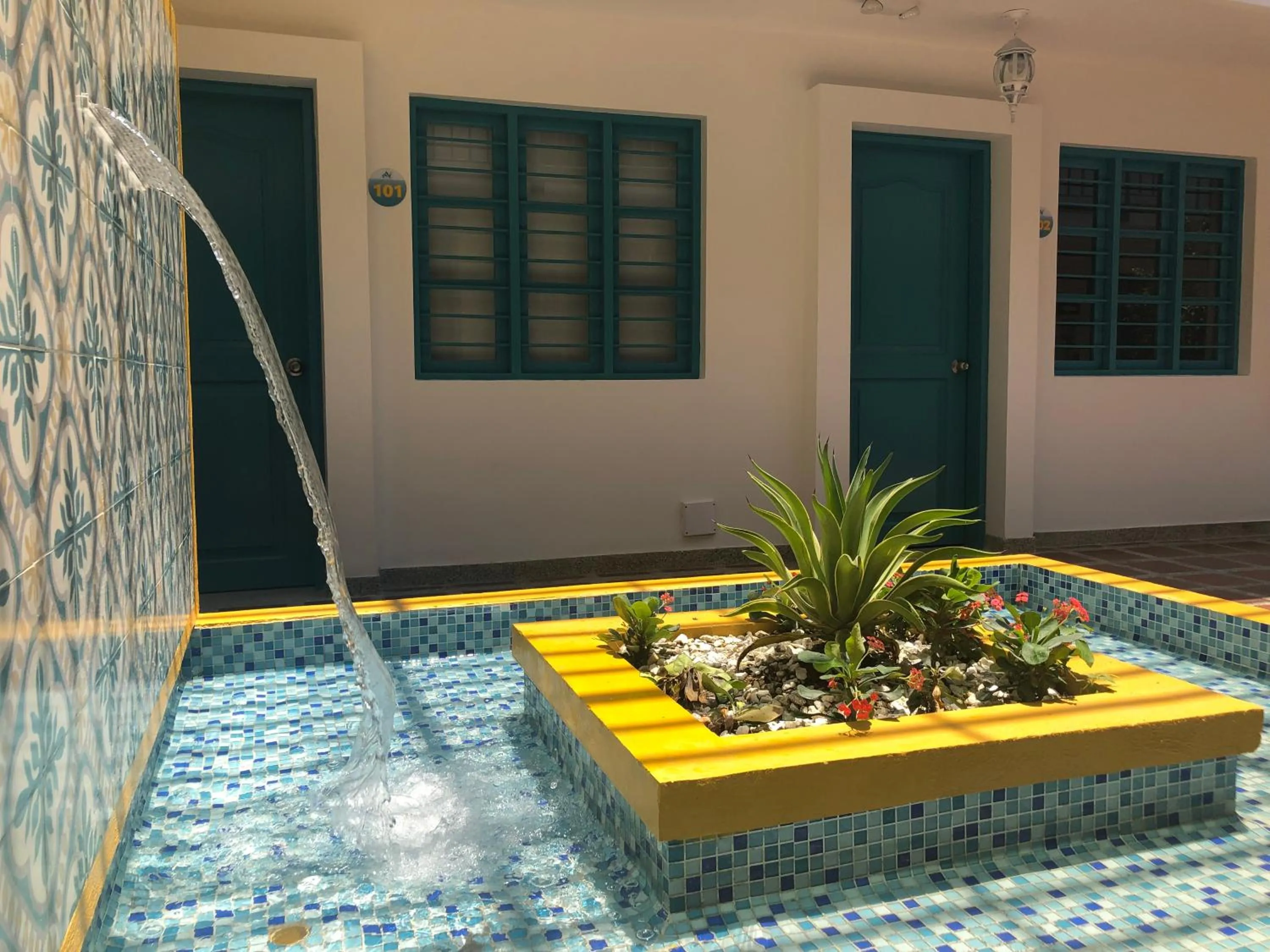 Patio in Akuamarina Hotel