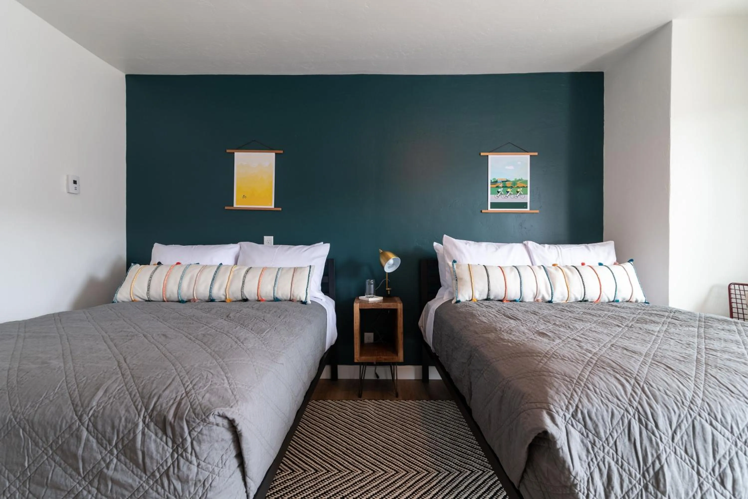 Bed in Spoke and Vine Motel