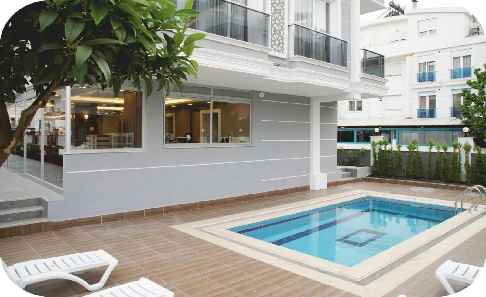 Decorative detail in AF-RA Hotel