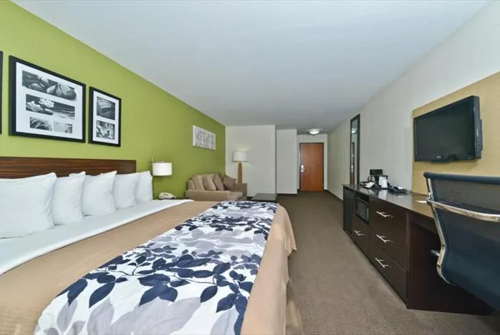 TV and multimedia, Bed in Sleep Inn & Suites Harrisburg - Hershey North