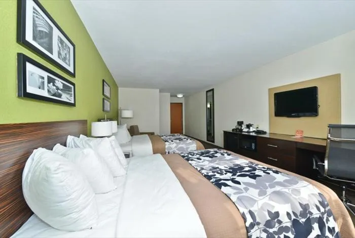 TV and multimedia, Bed in Sleep Inn & Suites Harrisburg - Hershey North
