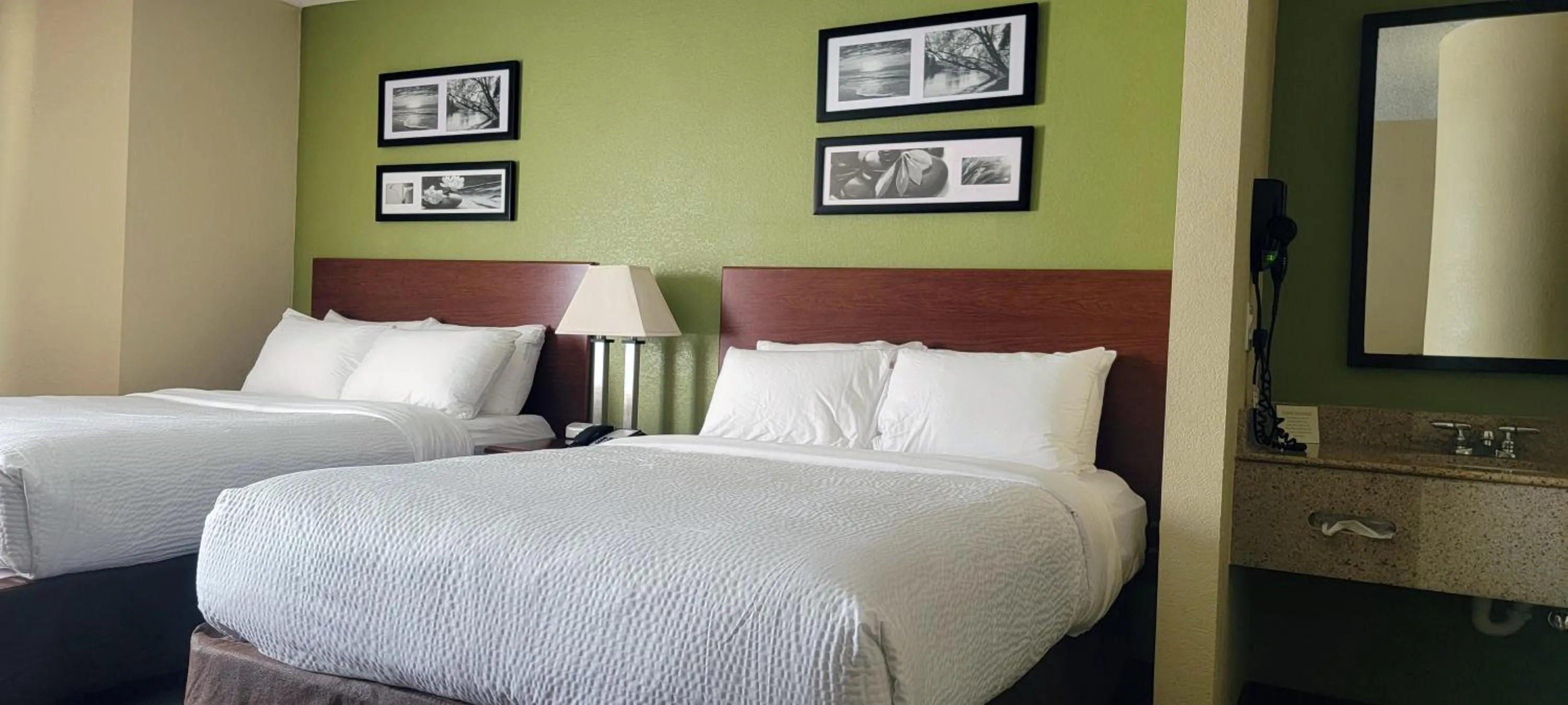 Bed in Sleep Inn Near Ft Jackson