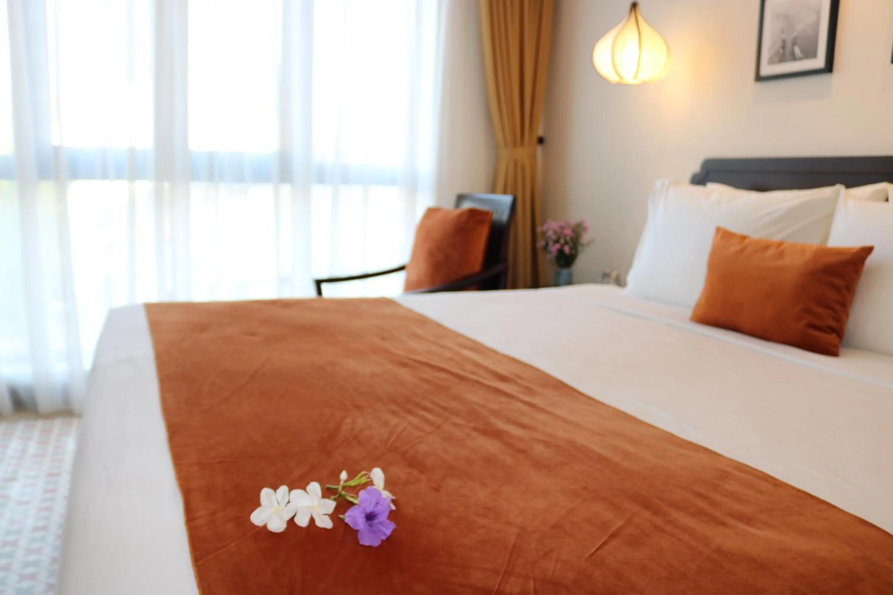 Bed in Roxana River Villa