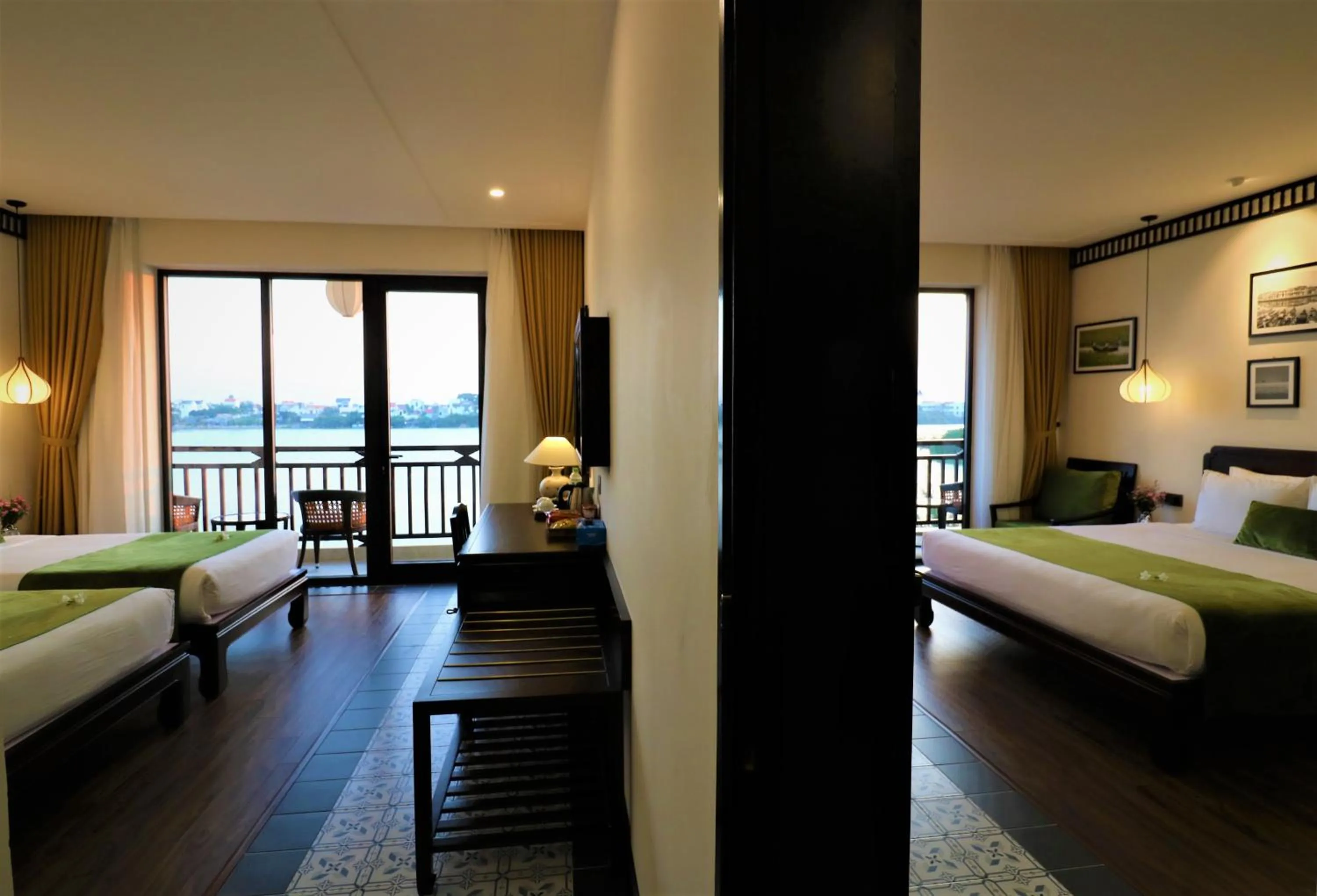 Bed in Roxana River Villa