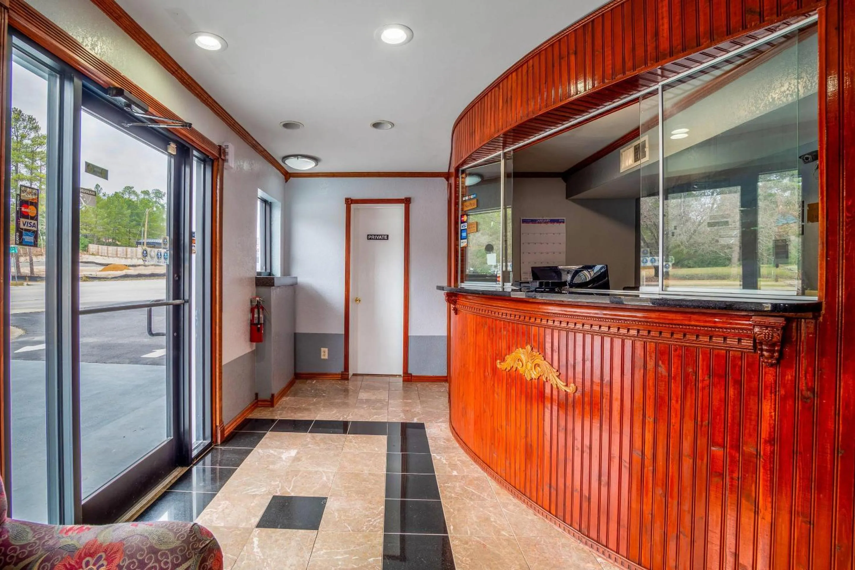 Lobby or reception in Rodeway Inn & Suites Fort Jackson