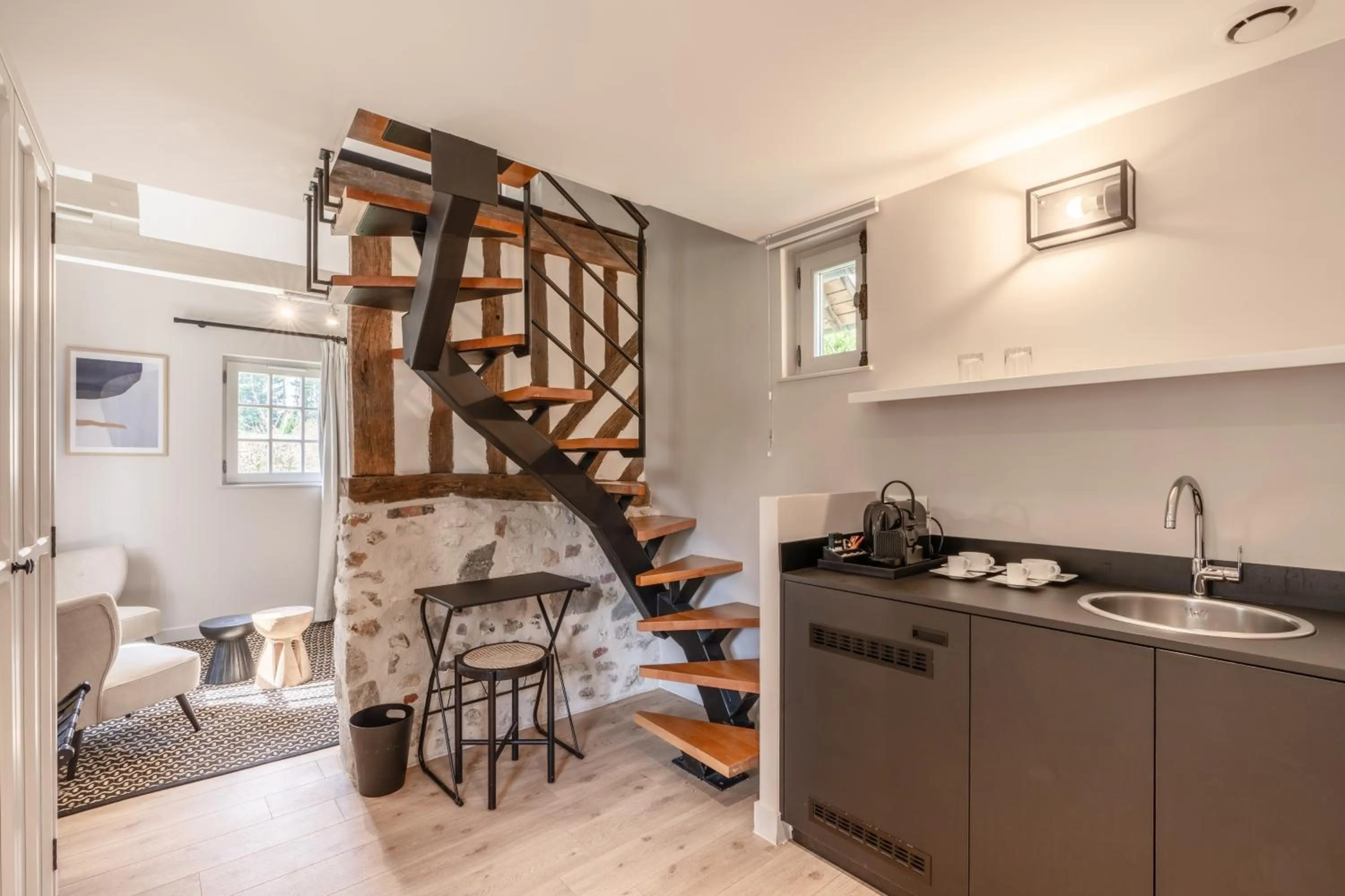 Kitchen or kitchenette in Les Manoirs des Portes de Deauville - Small Luxury Hotel Of The World